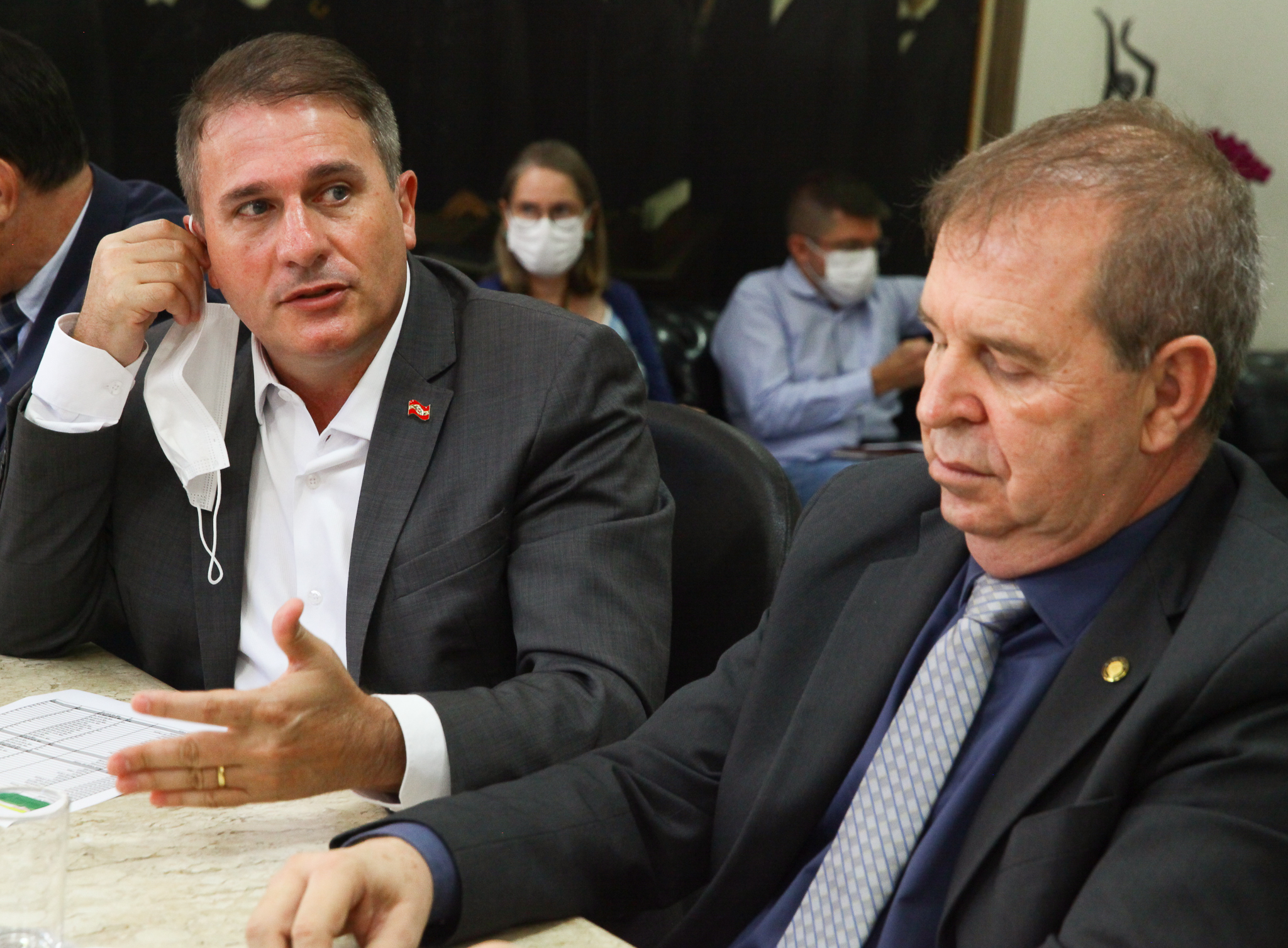 Reunião da Bancada do Oeste - Secretário Altair Silva (PP) e Deputado Maurício Eskudlark (PL)