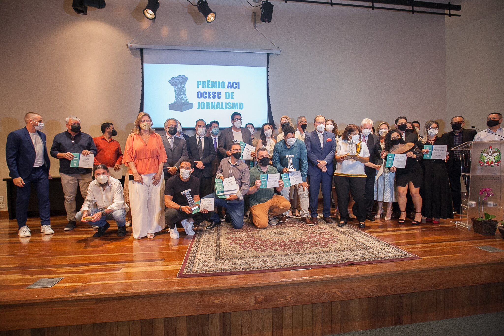 Assembleia sedia cerimônia de entrega do Prêmio ACI/Ocesc de Jornalismo