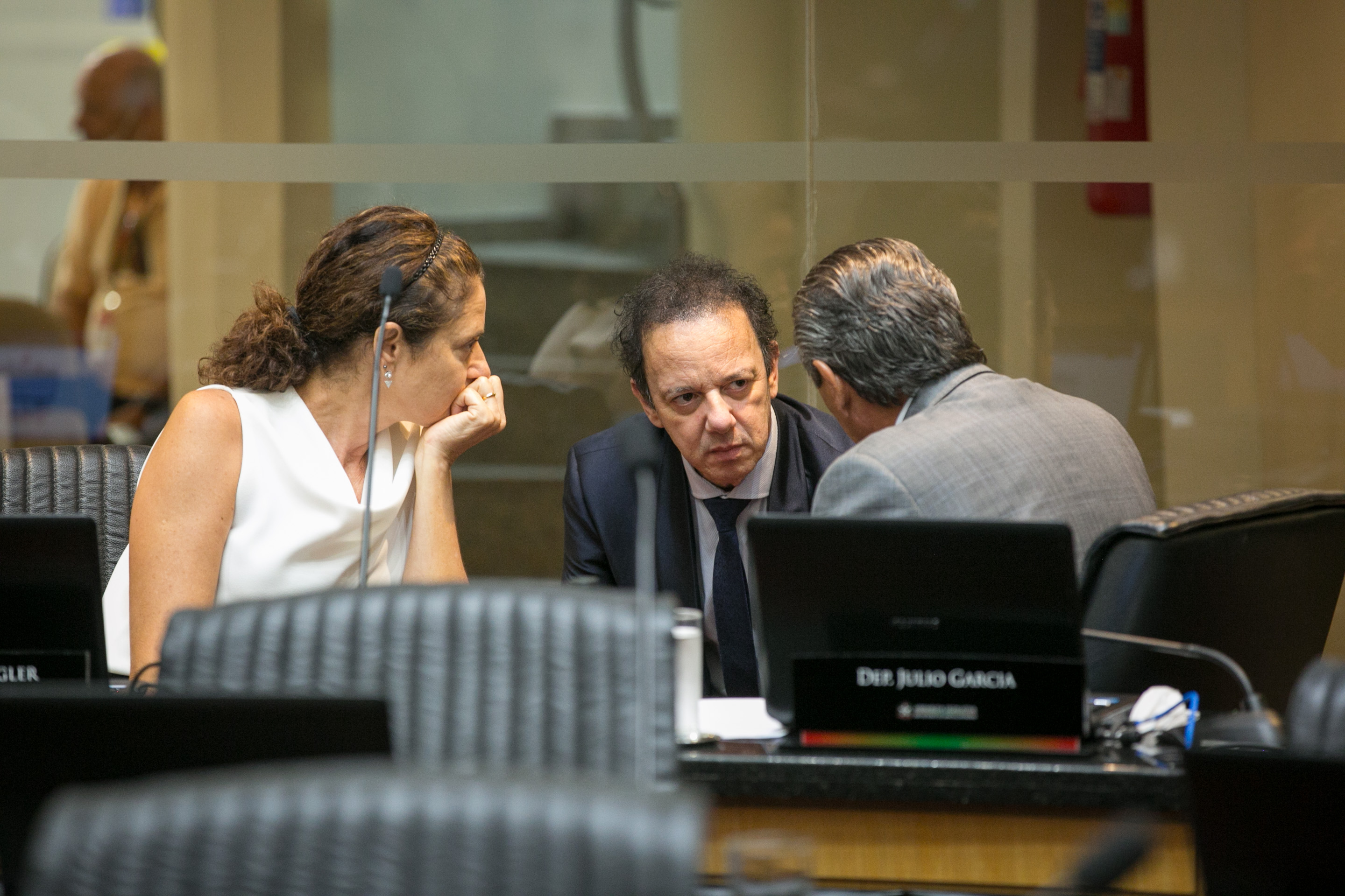 Deputada Marlene Fengler (PSD), Deputado Ismael dos Santos (PSD) e Deputado Julio Garcia (PSD)