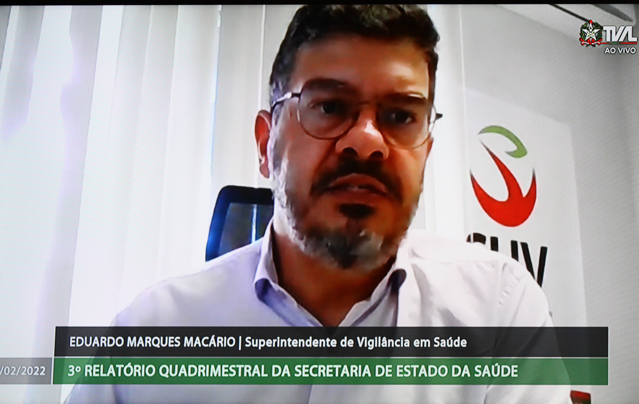 Prestação de Contas do ano de 2021, pela Secretaria de Estado da Saúde de SC - Eduardo Macário (Superintendente de Vigilância em Saúde de Santa Catarina)