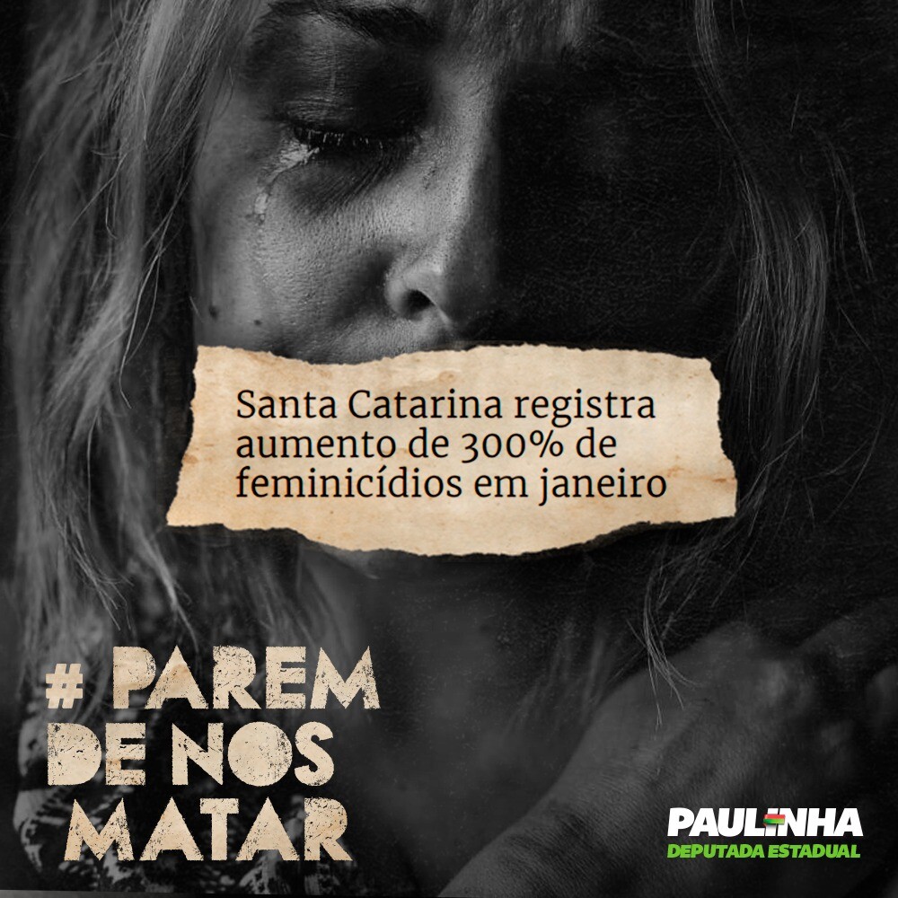 Paulinha comenta a respeito do feminicídio catarinense e pede “parem de nos matar”