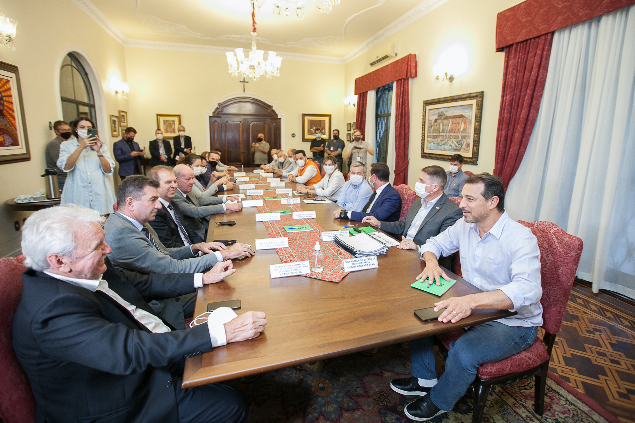Reunião Bancada do Oeste com o governador Carlos Moisés