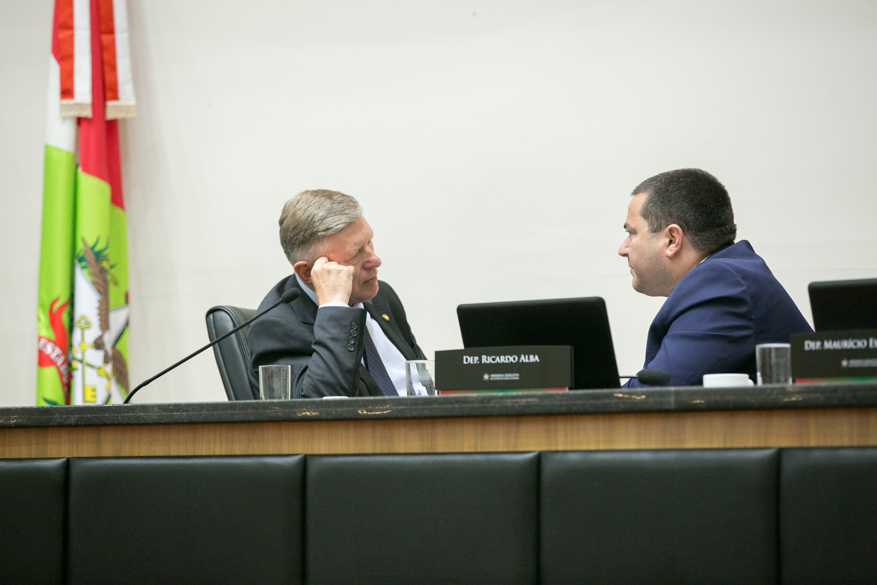Deputado Milton Hobus (PSD) e Deputado Ricardo Alba (PSL)