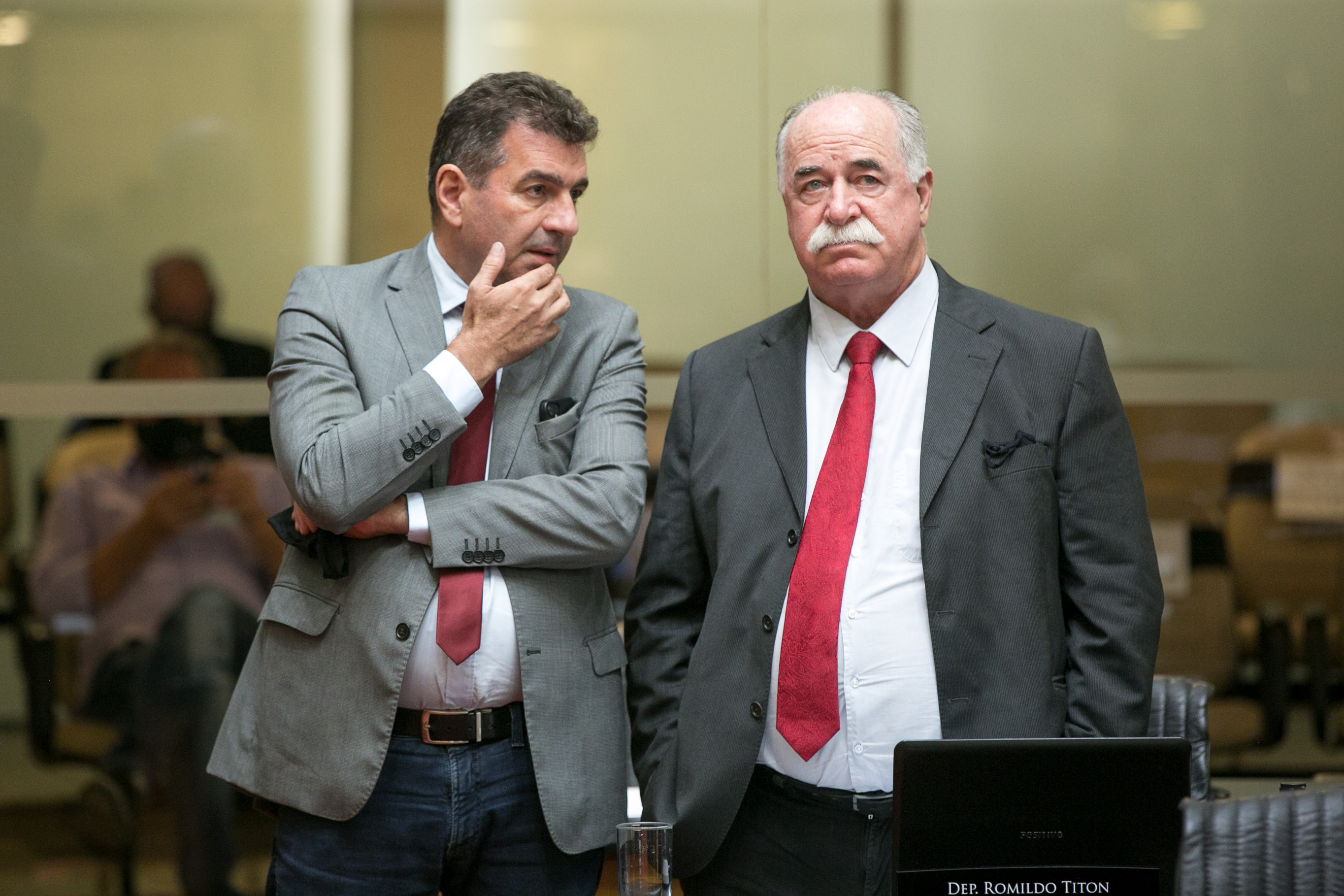 Deputado Valdir Cobalchini (MDB) e Deputado Romildo Titon (MDB)