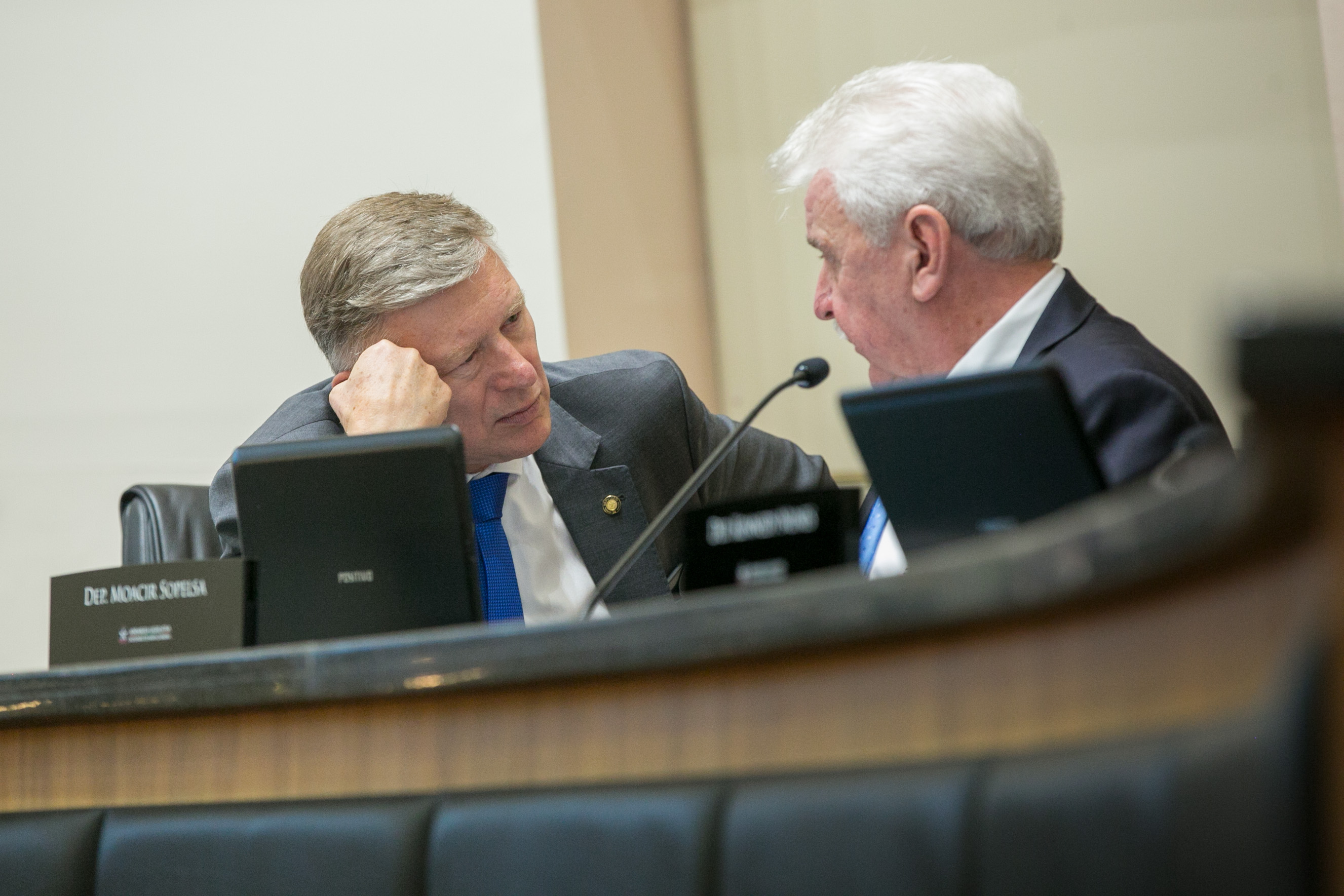 Deputado Milton Hobus (PSD) e Deputado Moacir Sopelsa (MDB)