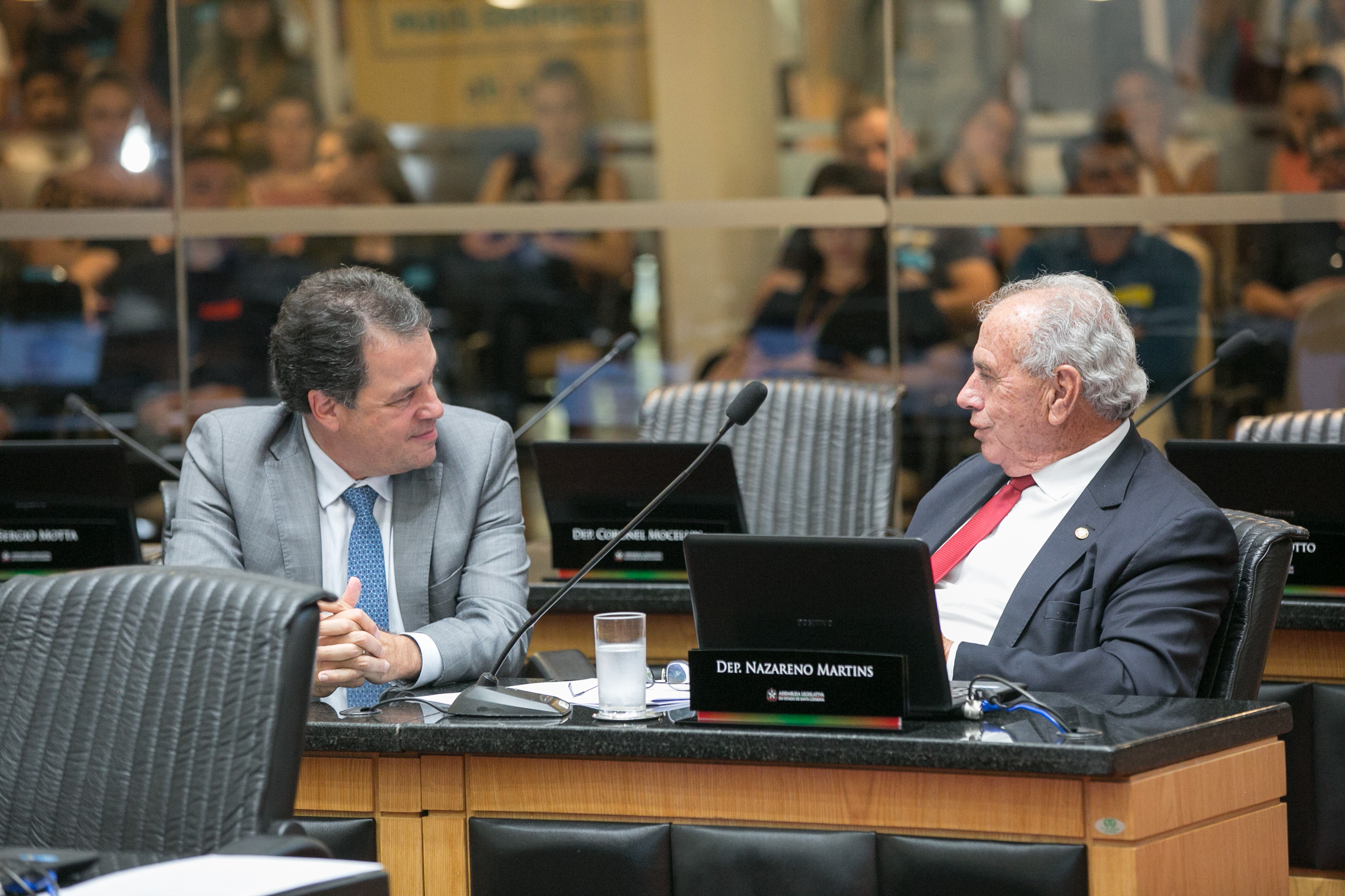 Deputado Rodrigo Minotto (PDT) e Deputado Nazareno Martins (PSB)