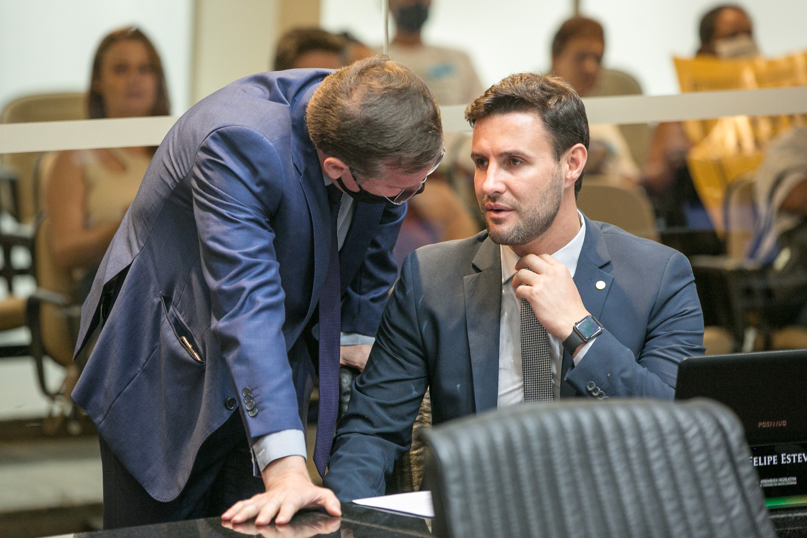 Deputado Jair Miotto (PSC) e Deputado Felipe Estevão (PSL)