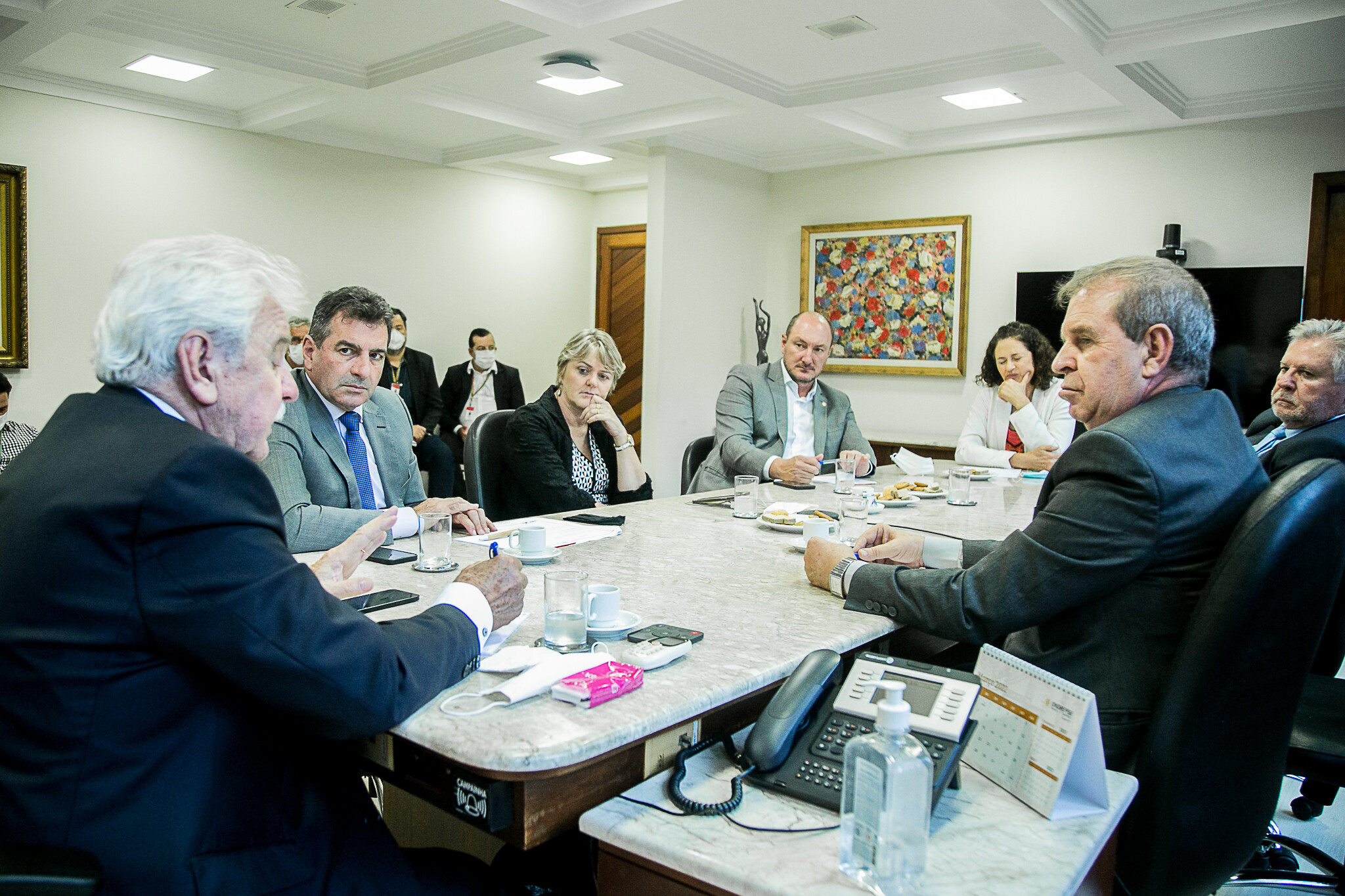 Deputados da Bancada do Oeste se reuniram na tarde desta quarta-feira (9); combate à estiagem na região foi o tema principal
