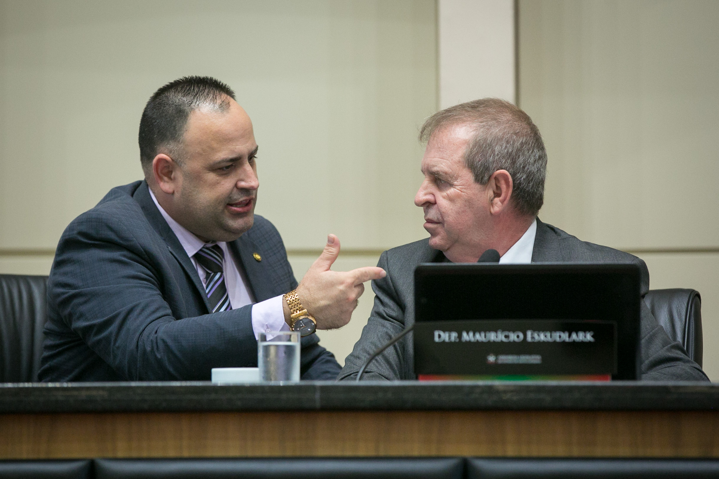 Deputado Adriano Pereira (PT) e Deputado Maurício Eskudlark (PL)