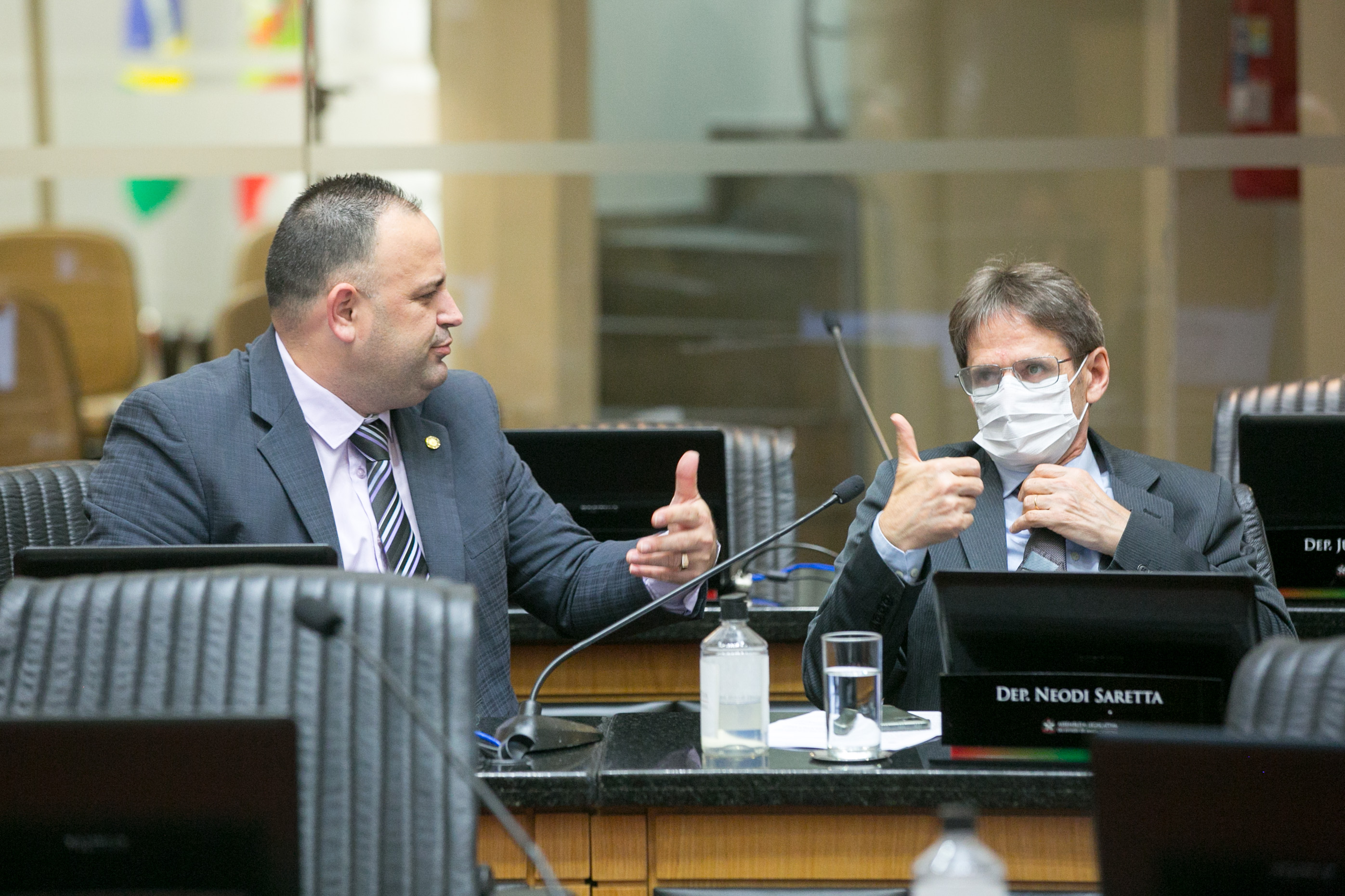 Deputado Adriano Pereira (PT) e Deputado Neodi Saretta (PT)