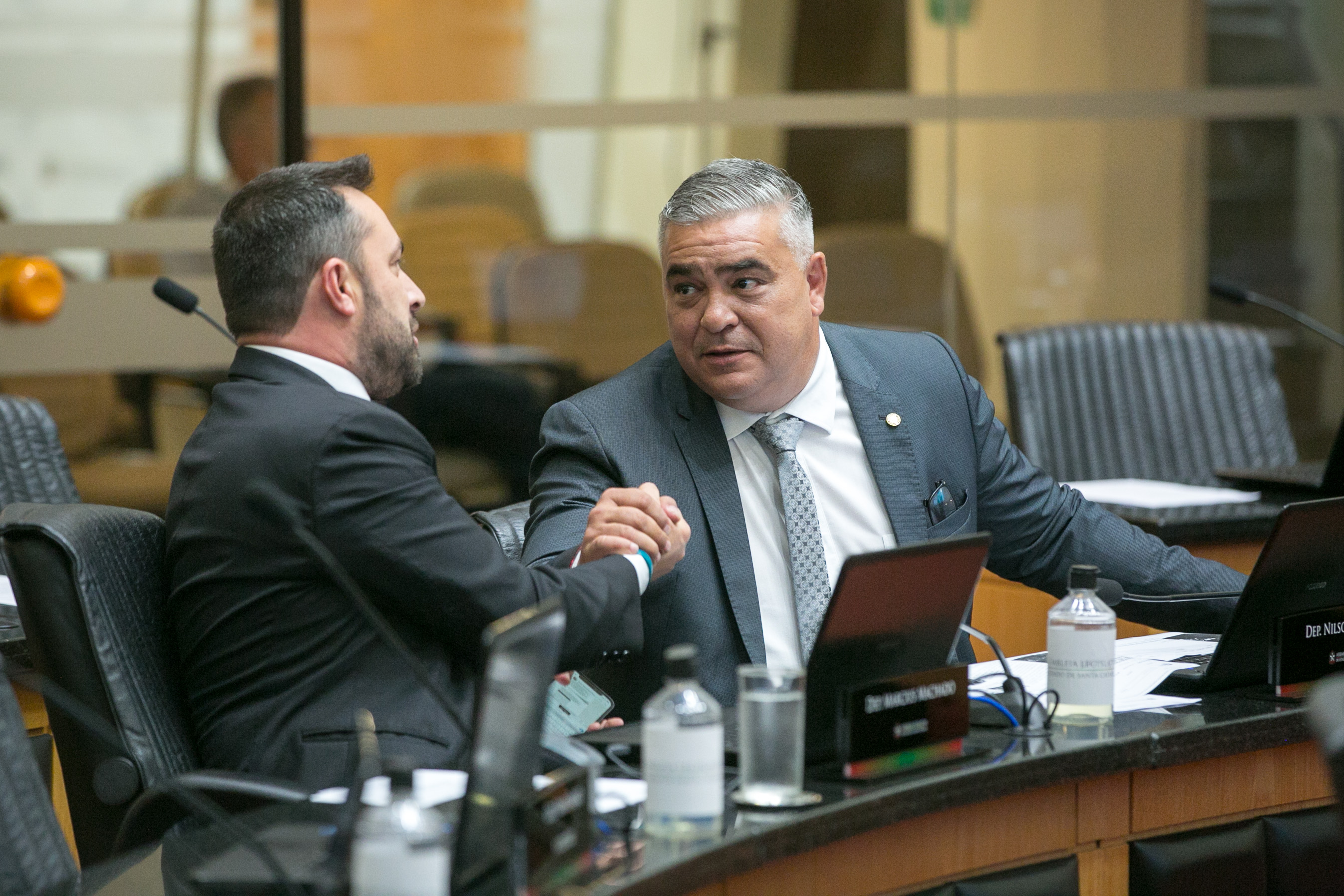 Deputado Marcius Machado (PL) e Deputado Sargento Lima (PL)
