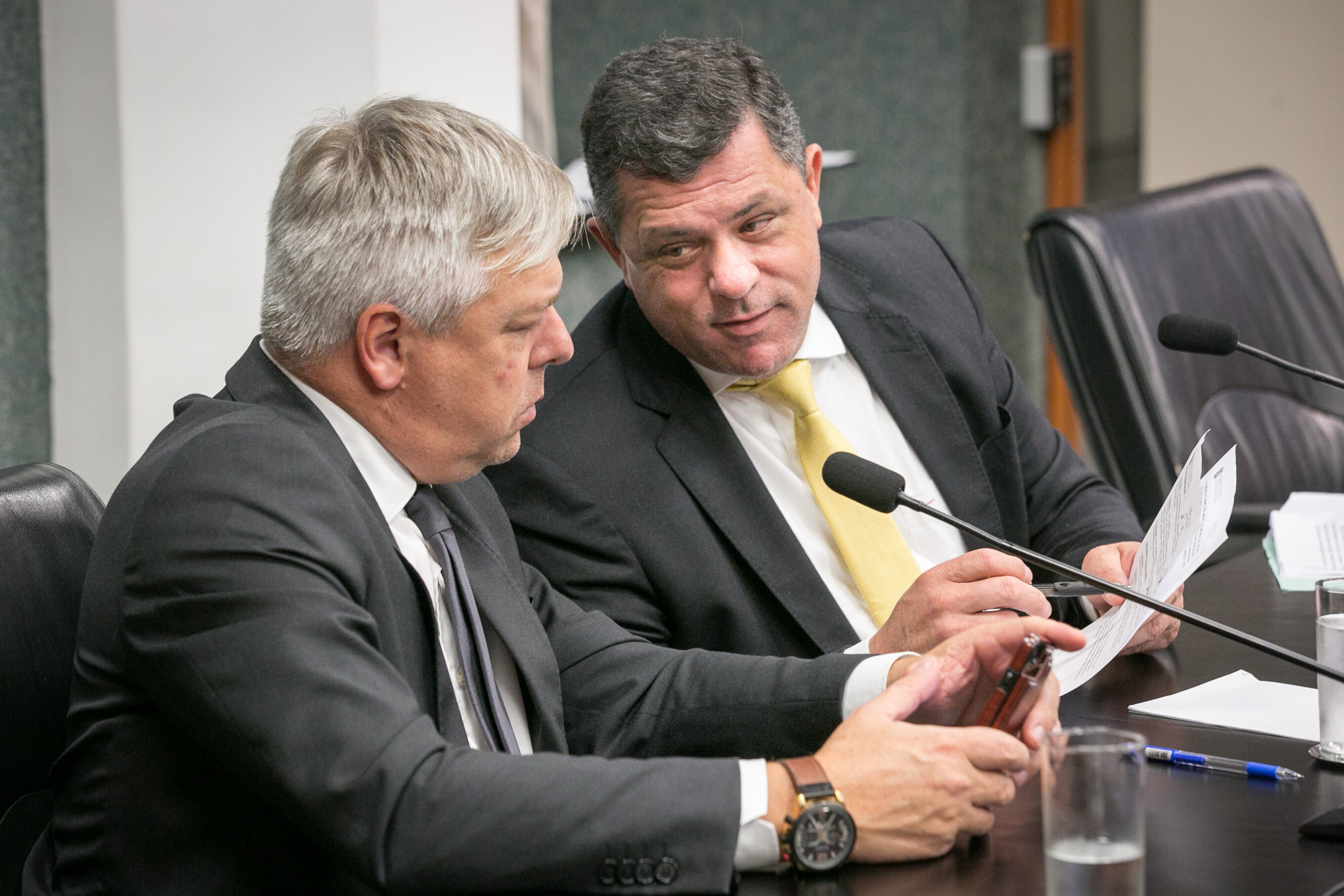 Deputados Fabiano da Luz e Ivan Naatz