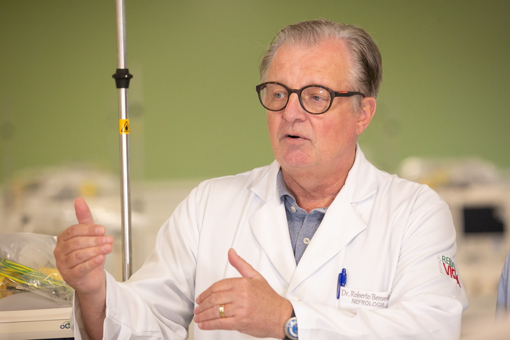 Presidente da Associação Renal Vida, Roberto Benvenutti