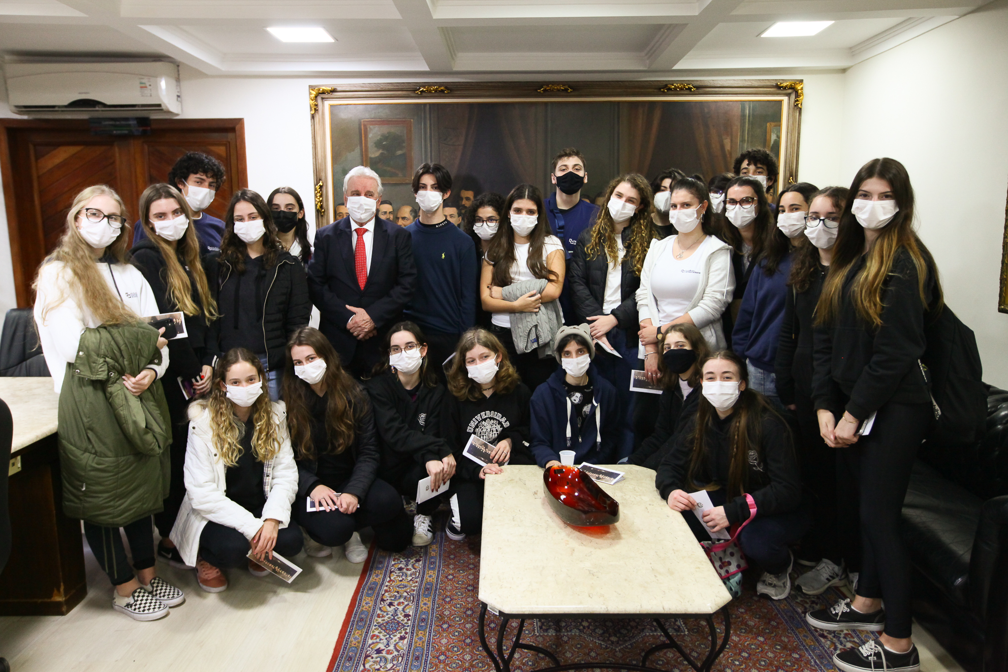 Presidência - Visita de Alunos do Colégio Catarinense