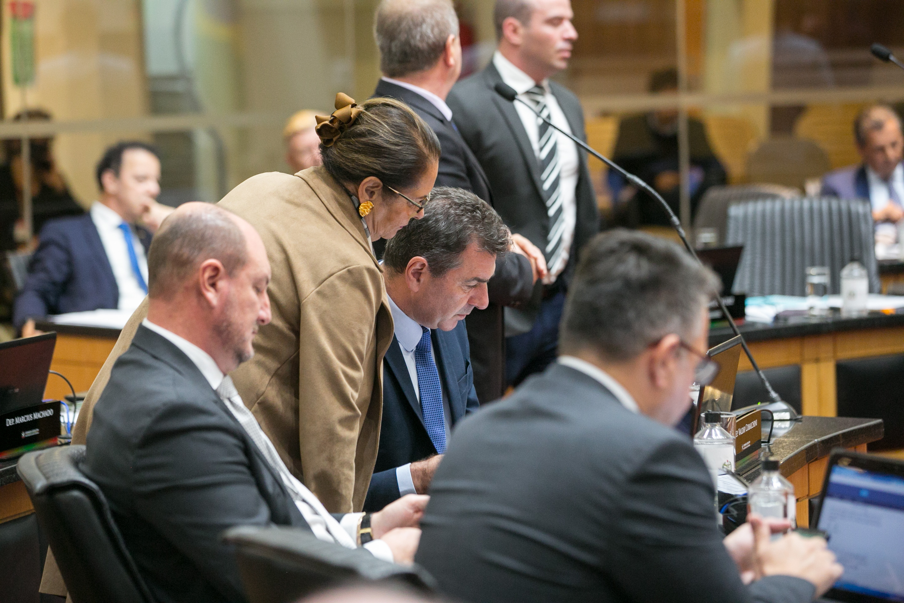 Deputada Ada De Luca (MDB) e 
Deputado Valdir Cobalchini (MDB)