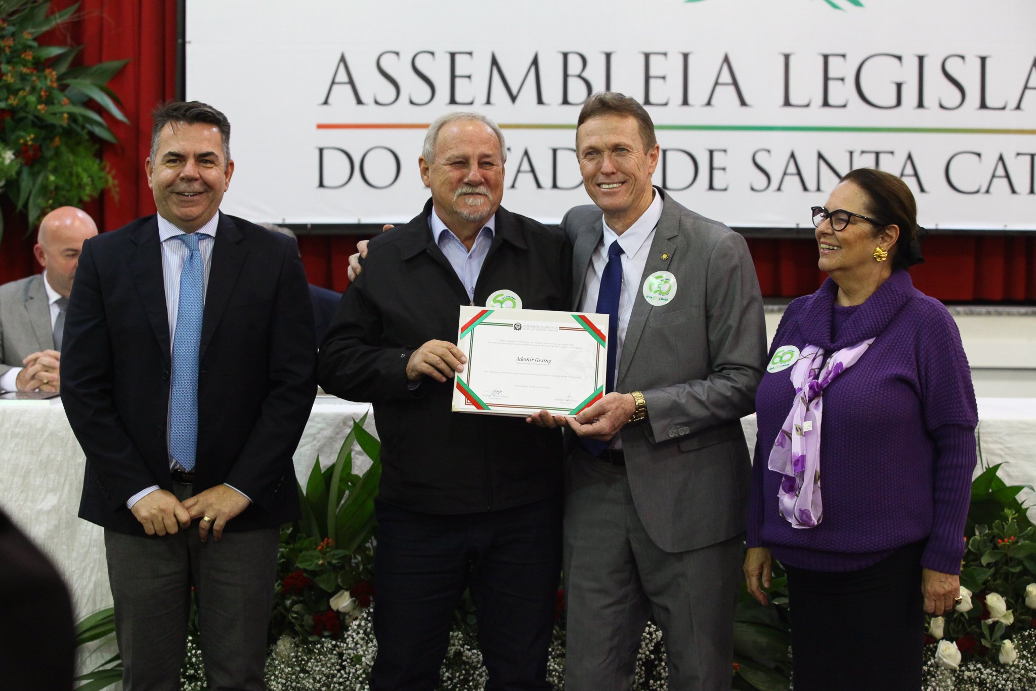 Sessão Solene em Homenagem aos 60 anos do Município de São Ludgero