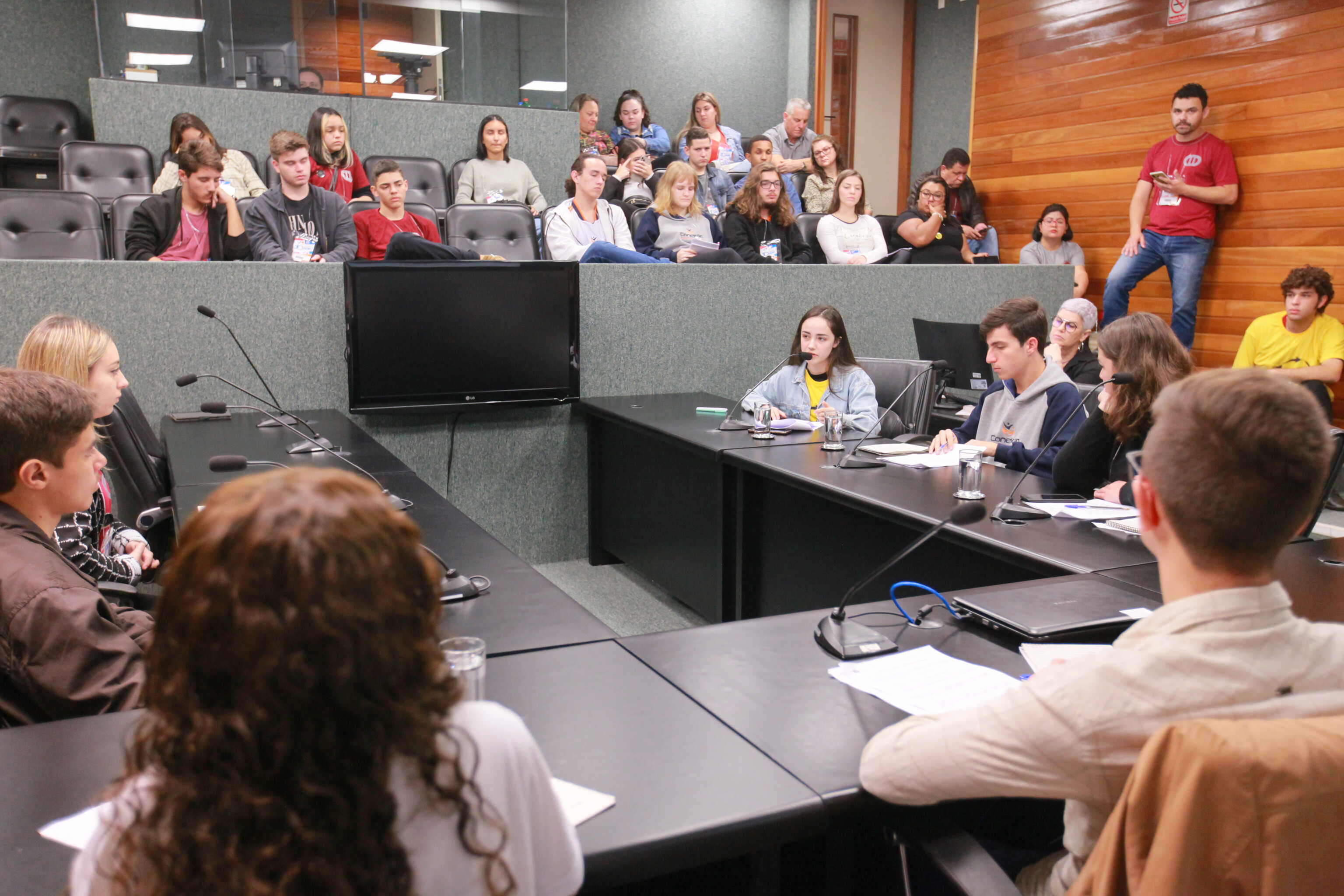 Projetos analisados pelos estudantes tratam, entre outros, do financiamento das escolas profissionalizantes e realização de estágios profissionais.