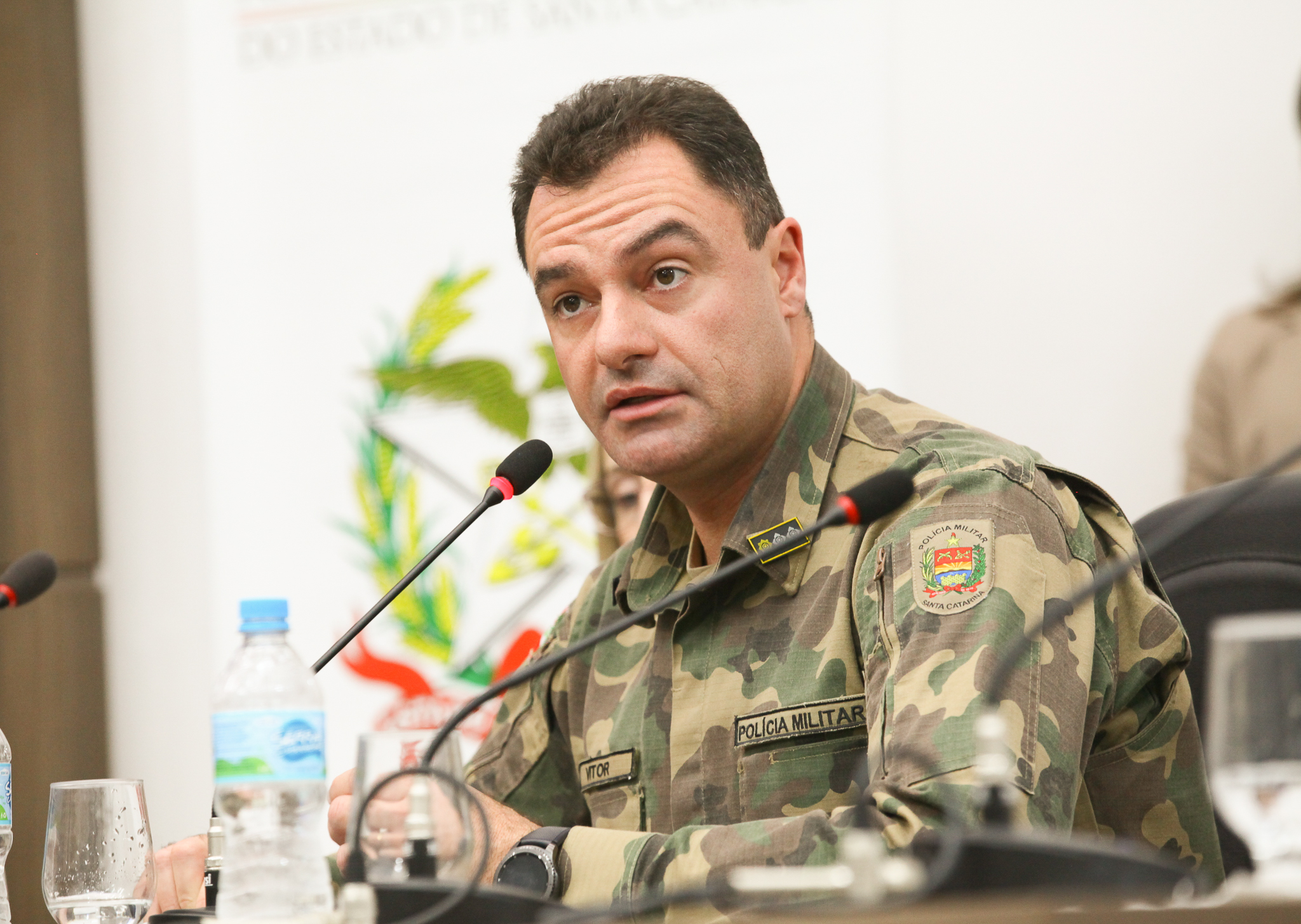 Audiência Pública para discutir a Contaminação Ambiental do Rio 7 de janeiro e, Massaranduba, SC - Major Vitor