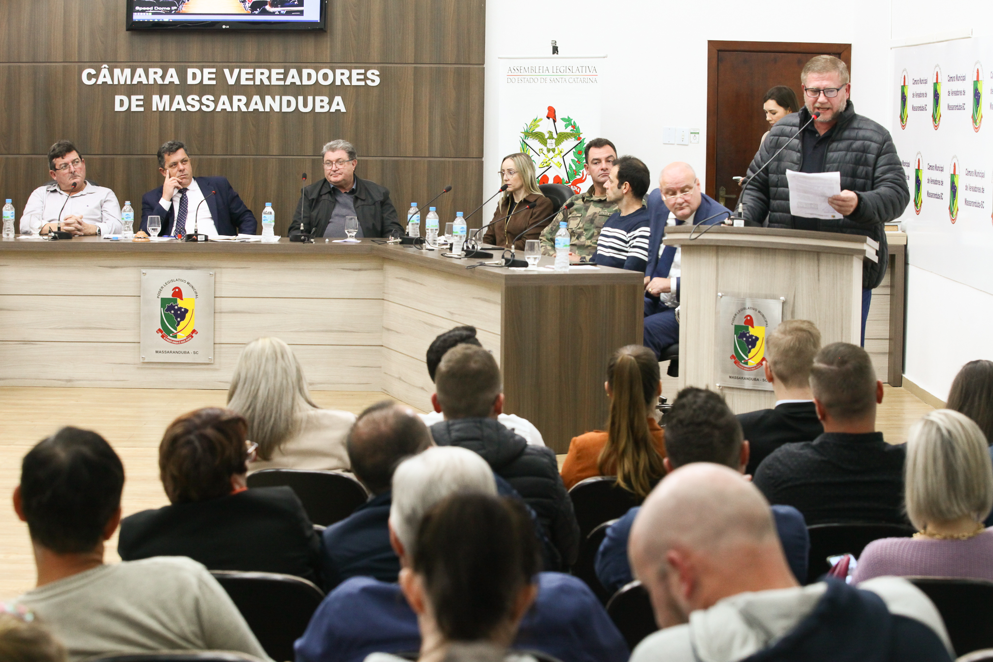 Audiência Pública para discutir a Contaminação Ambiental do Rio 7 de janeiro e, Massaranduba, SC