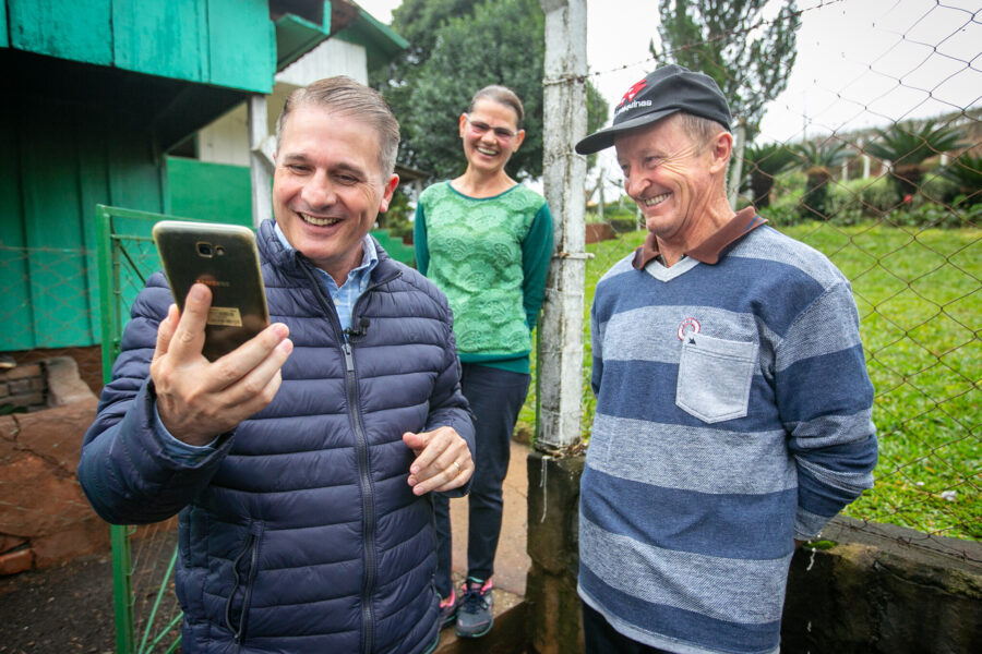 A implantação da internet rural por fibra óptica foi uma das bandeiras de Altair Silva (PP).