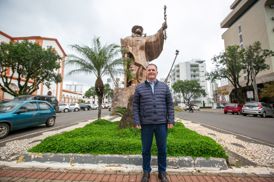 Deputado Altair Silva (PP), em Chapecó.
