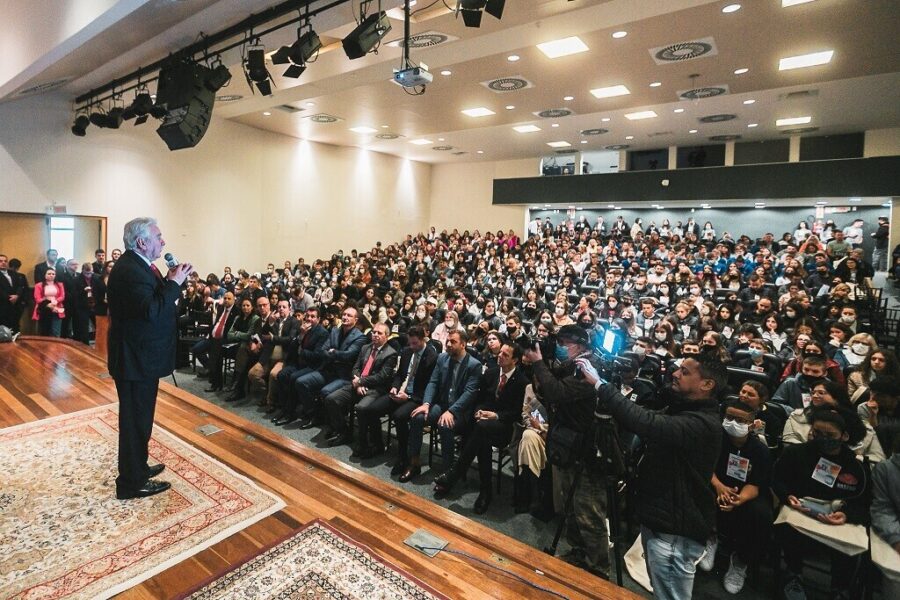 Presidente Sopelsa abriu o evento que contou com mais de 650 jovens de todas as regiões de SC