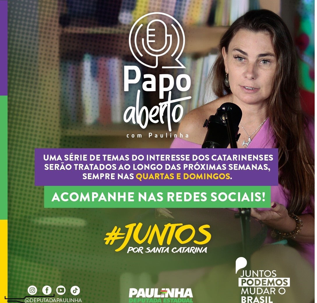 Papo Aberto com Paulinha é lançado nas redes sociais da deputada
