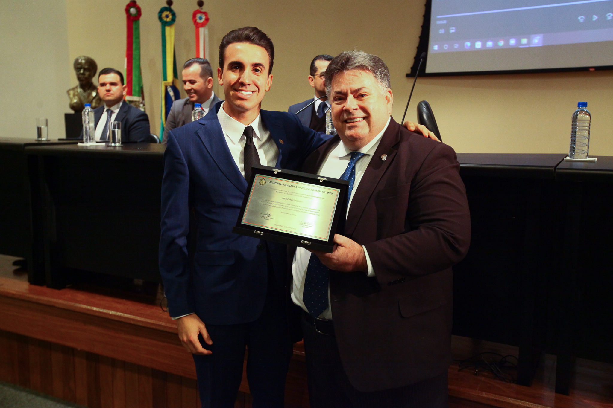 Homenagem em reconhecimento aos trabalhos desenvolvidos pelas Igrejas Evangélicas no Estado de Santa
