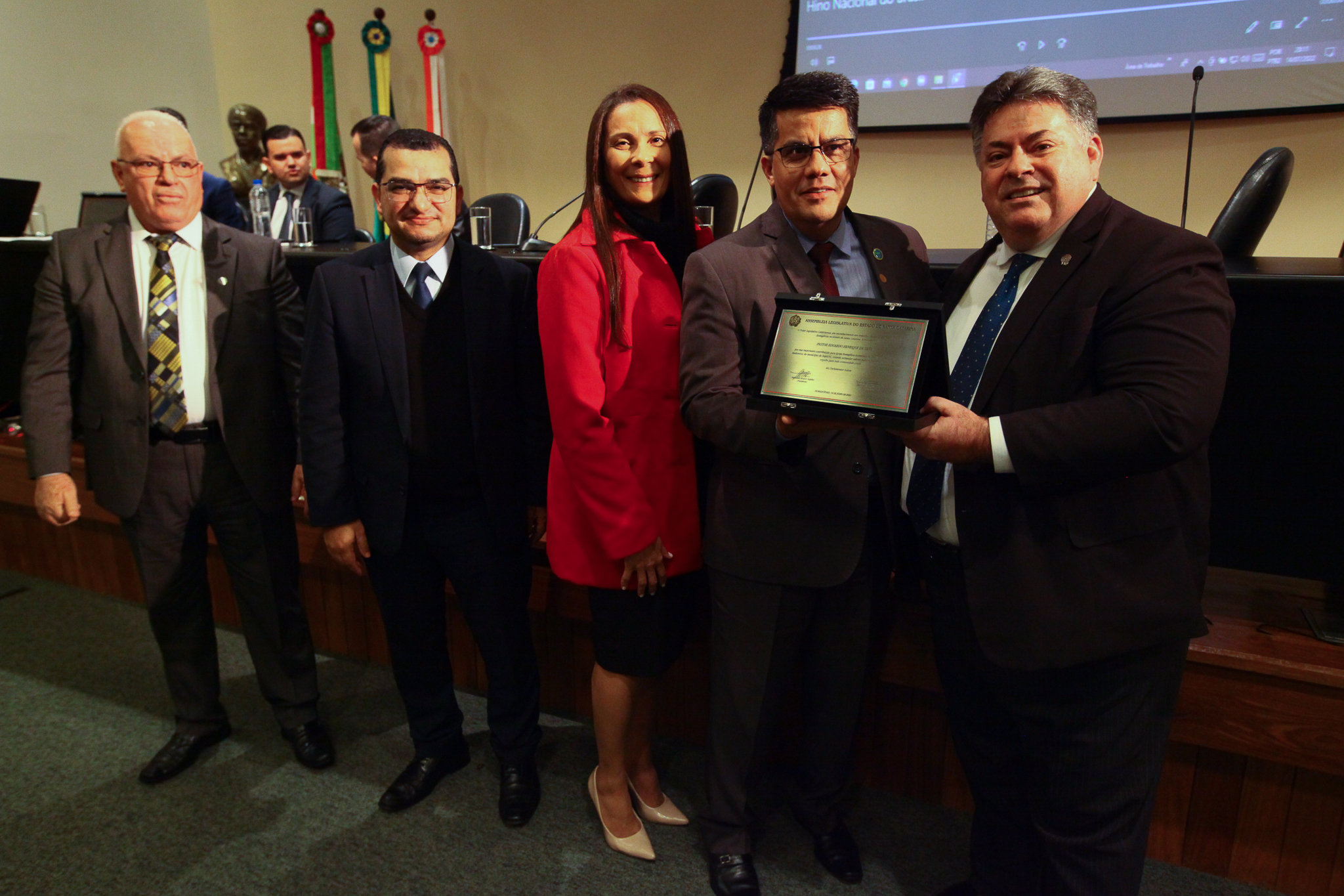 Homenagem em reconhecimento aos trabalhos desenvolvidos pelas Igrejas Evangélicas no Estado de Santa