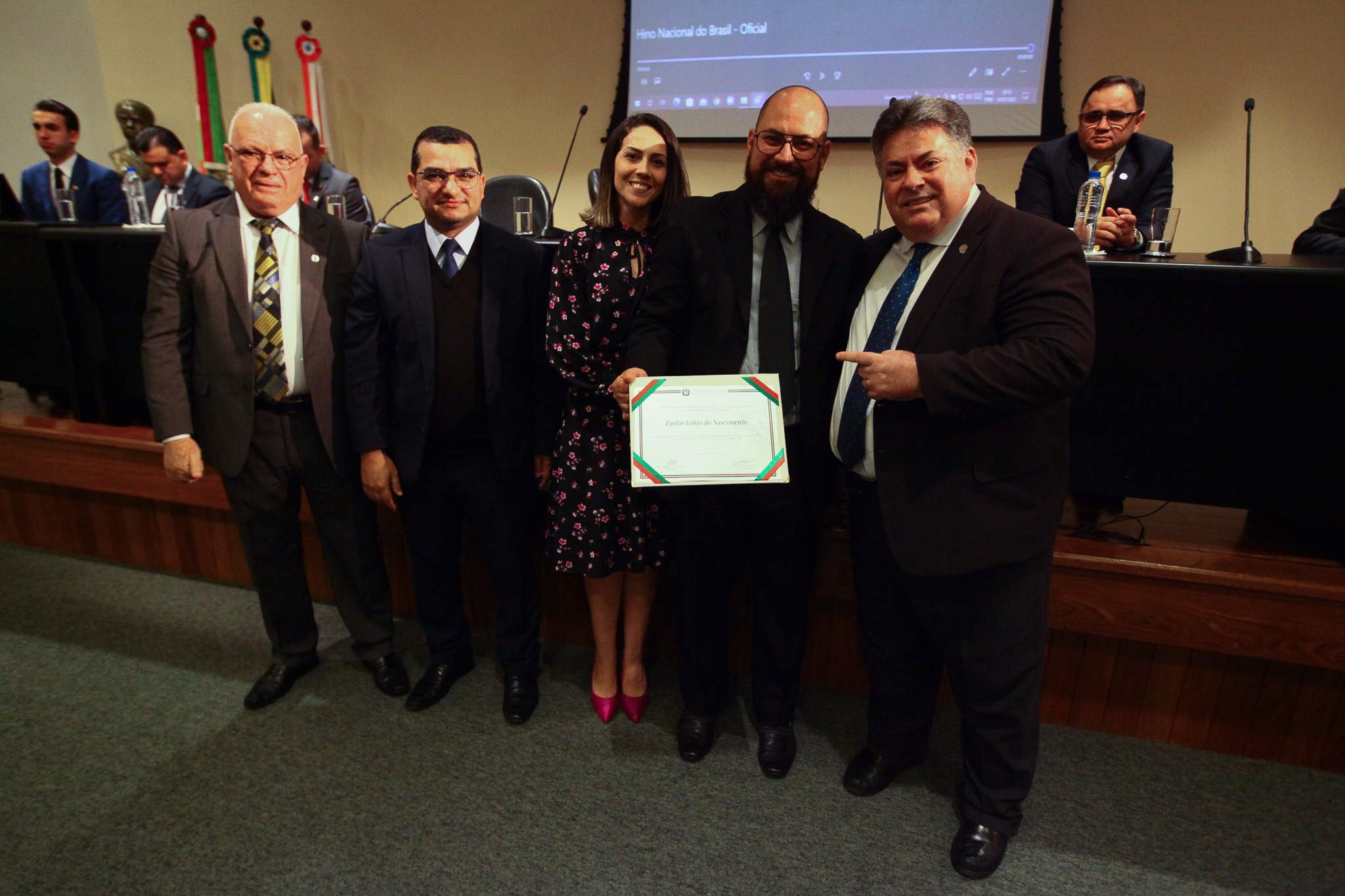 Homenagem em reconhecimento aos trabalhos desenvolvidos pelas Igrejas Evangélicas no Estado de Santa