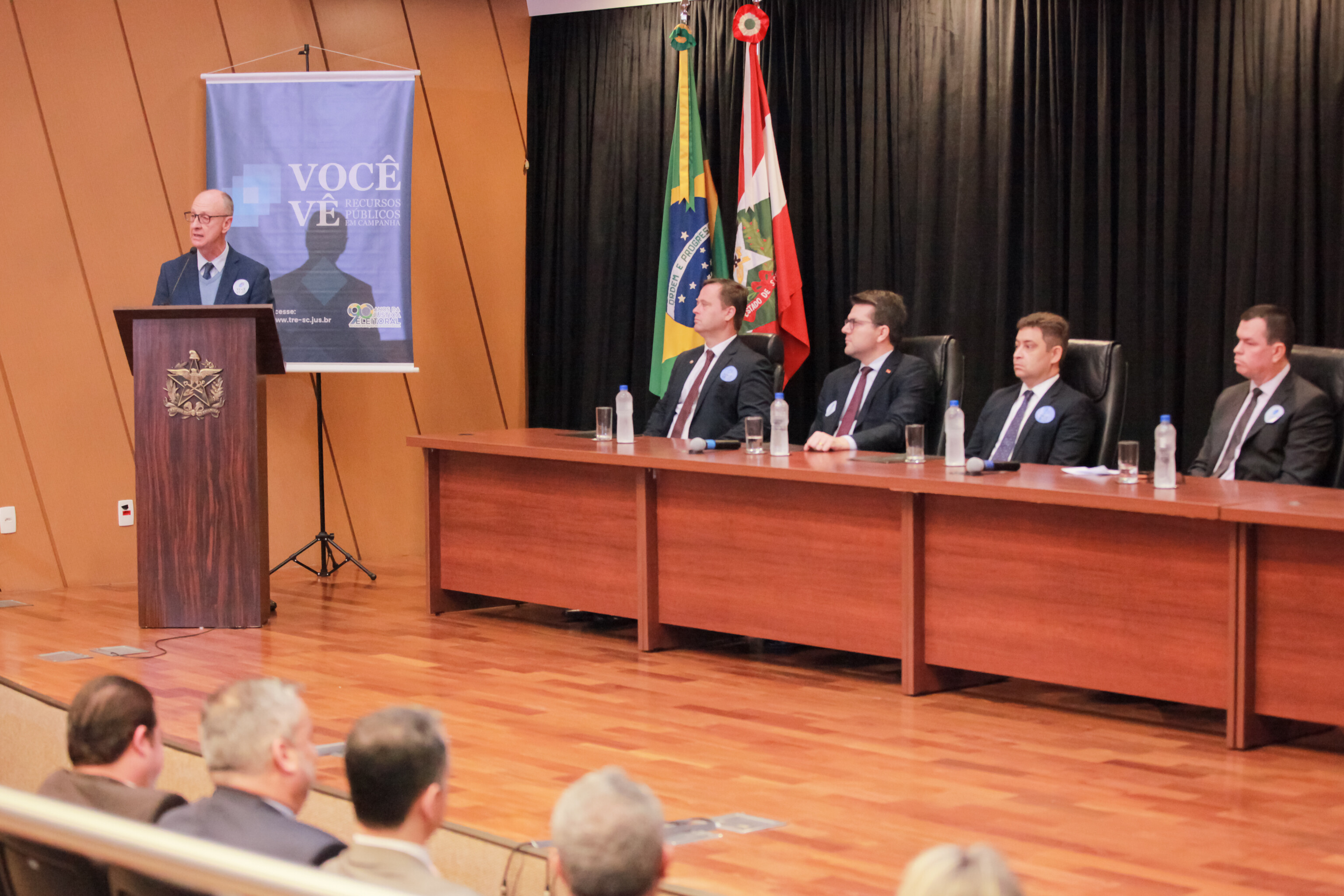 O lançamento da campanha “Você Vê” aconteceu na sede do Tribunal de Contas do Estado (TCE), em Florianópolis.