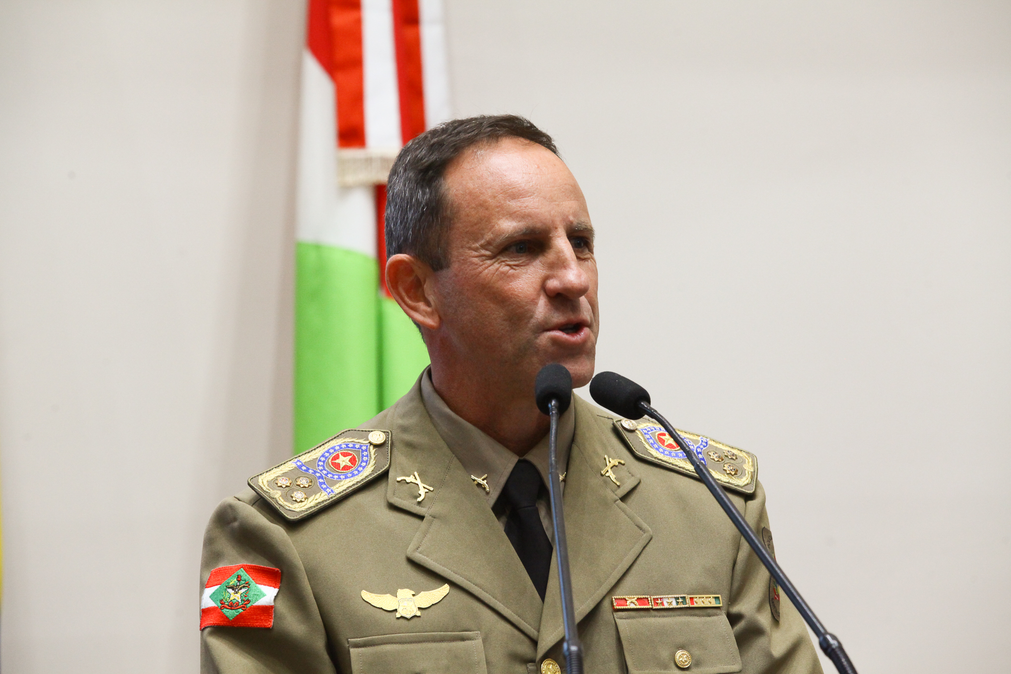 Sessão Especial em comemoração dos 45 anos da Polícia Militar Rodoviária do Estado de Santa Catarina - Comandante Geral da Polícia Militar Marcelo Pontes