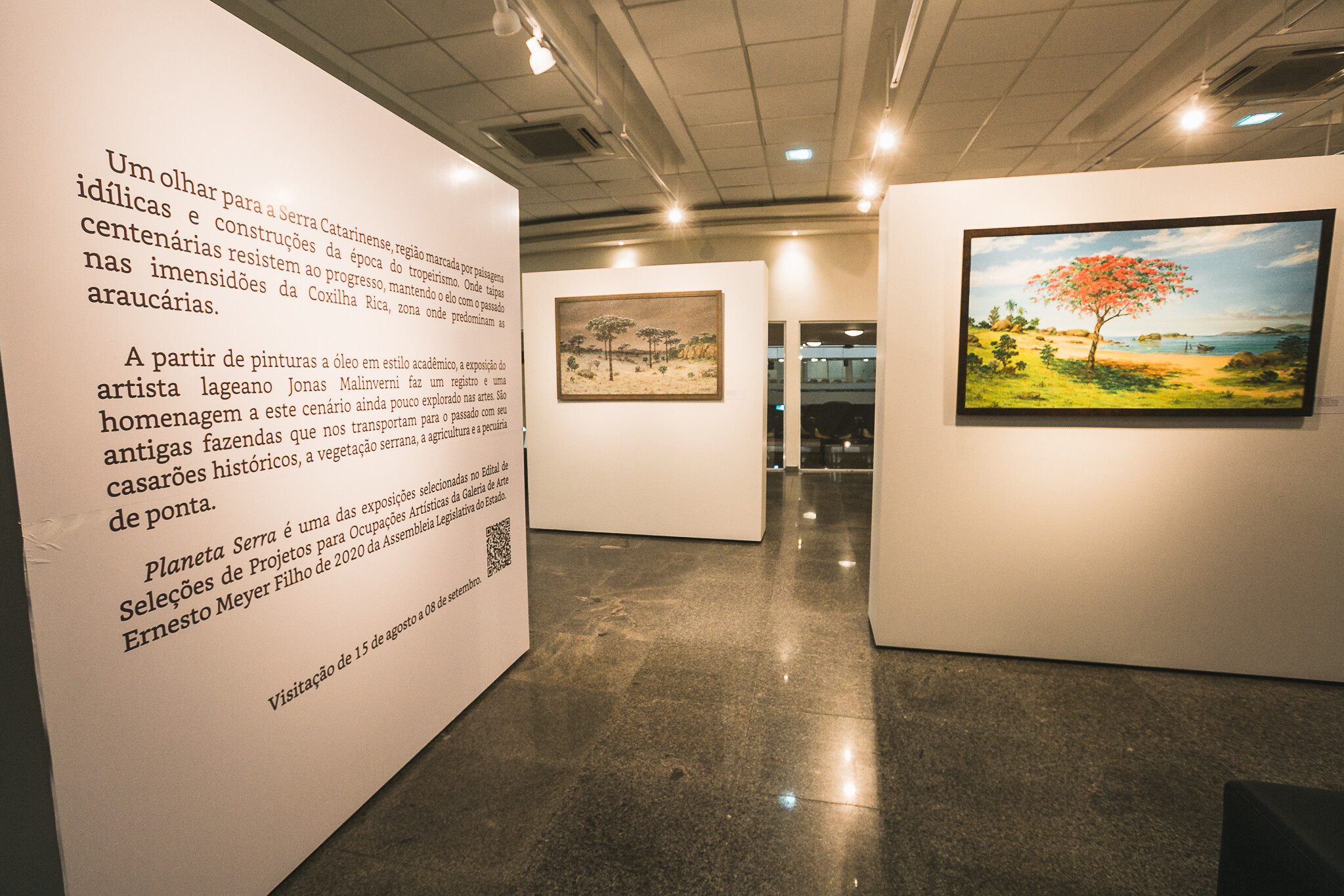 A exposição segue aberta  até o dia 8 de setembro na Galeria Ernesto Meyer Filho, localizada no hall da Assembleia Legislativa.