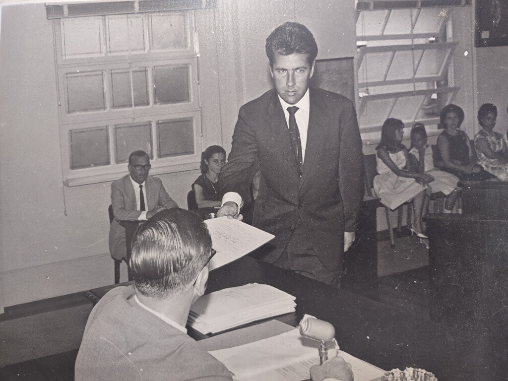 Paulo Stuart Wright durante atividades na Assembleia Legislativa de SC. FOTO: Arquivo Pessoal