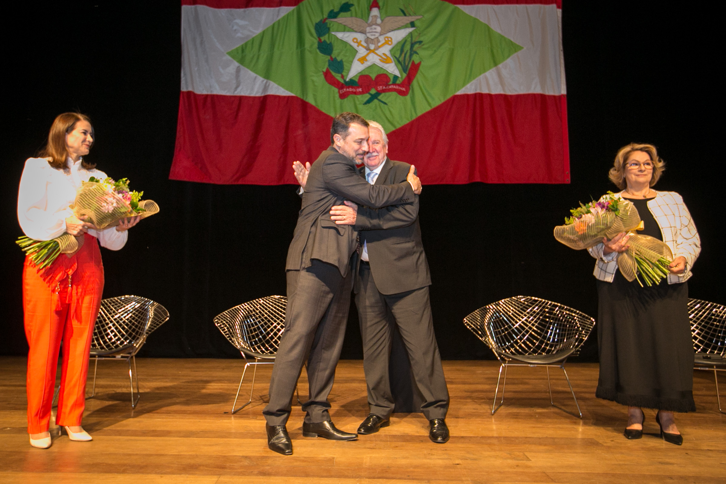 Governador Carlos Moises e Deputado Moacir Sopelsa (MDB)