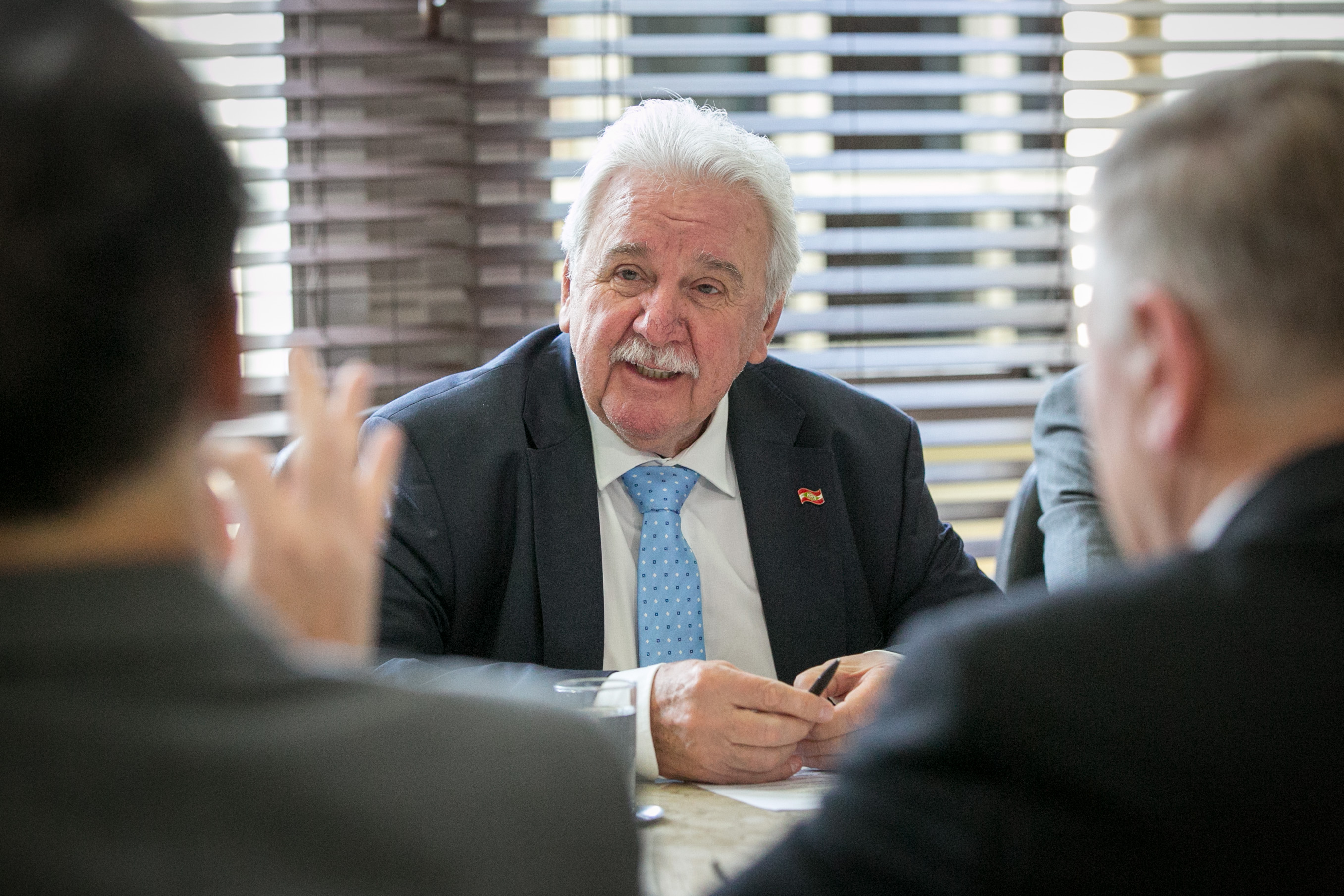 Governador em exercício Moacir Sopelsa