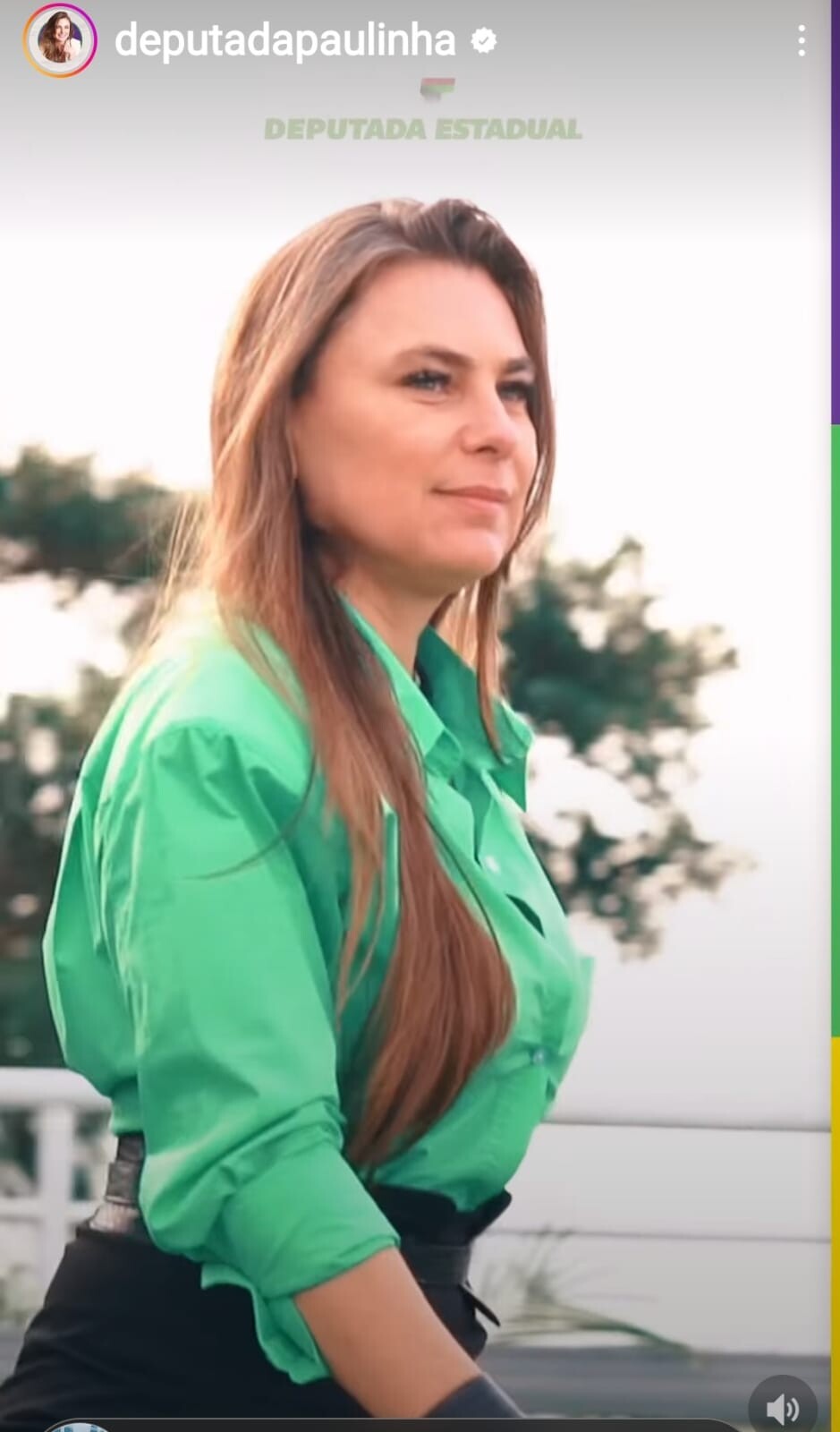 Deputada Paulinha. Fonte: assessoria parlamentar.