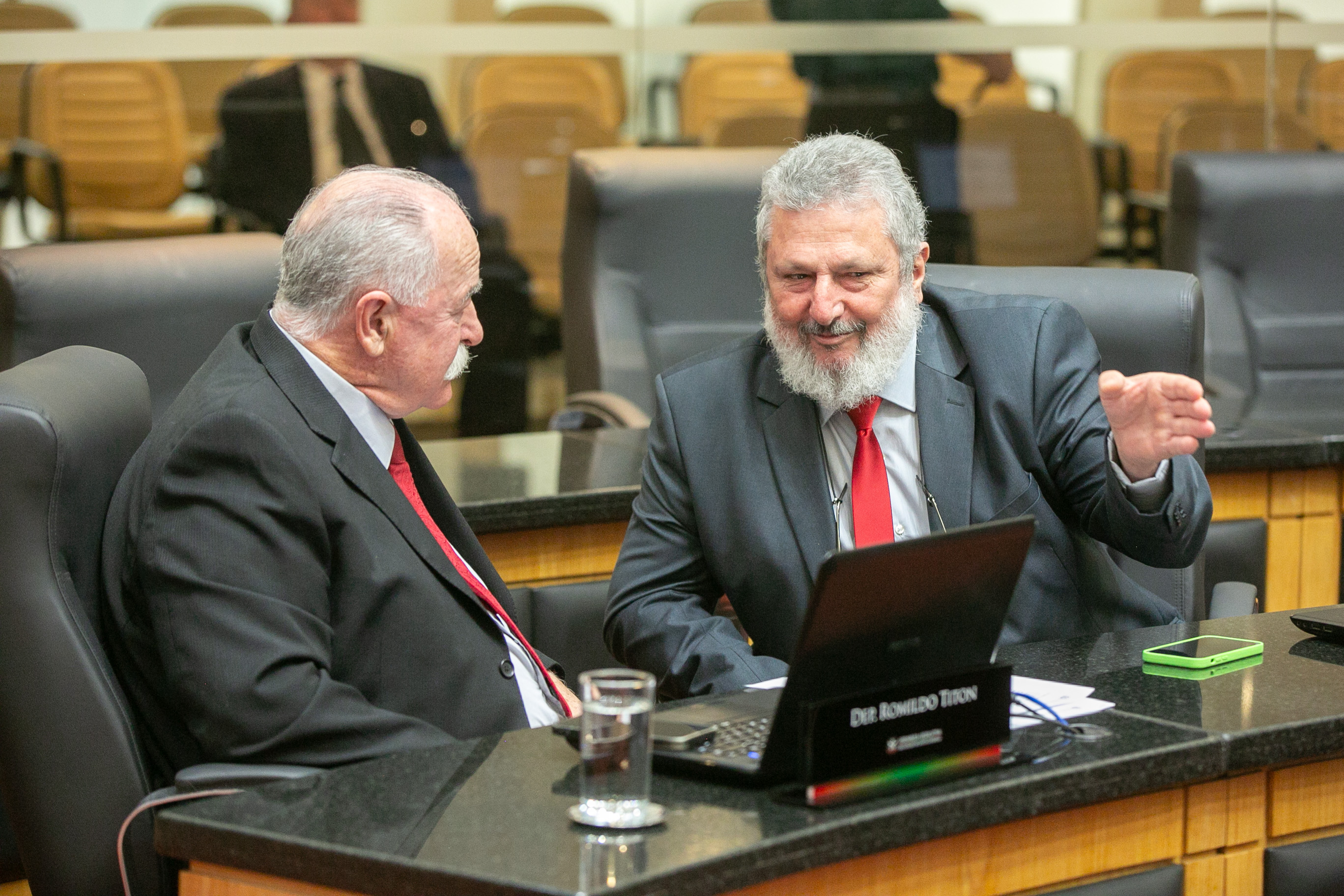 Deputado Romildo Titon (MDB) e Deputado Padre Pedro Baldissera (PT)