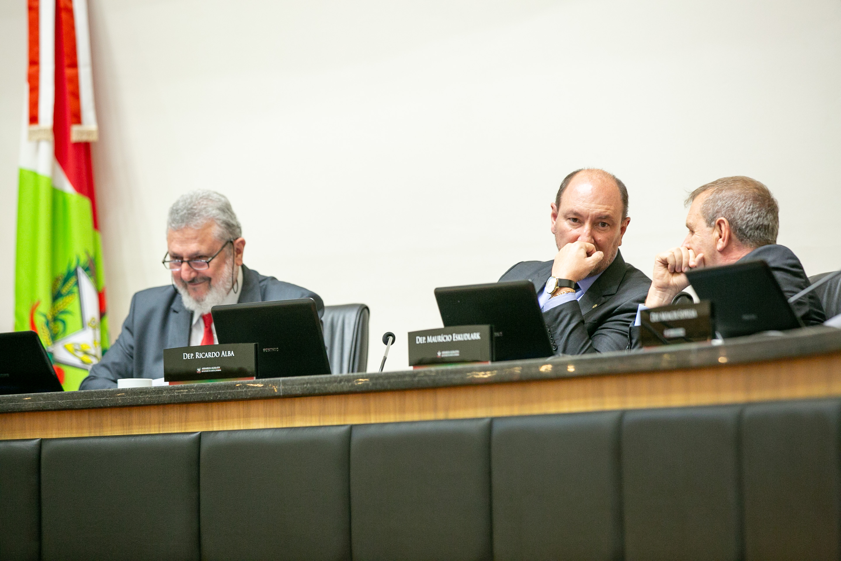 Deputado Mauro de Nadal (MDB) e 
Deputado Maurício Eskudlark (PL)