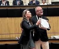 Deputada Paulinha e desembargador Altamiro de Oliveira