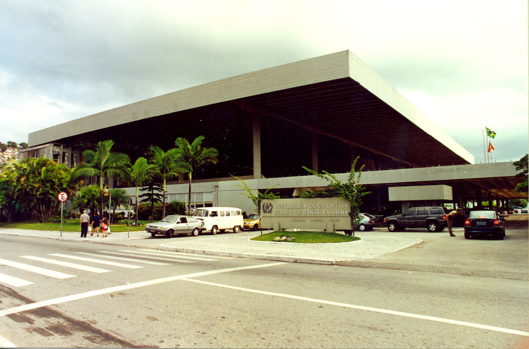 Fachada do Palácio Barriga Verde em 1990.