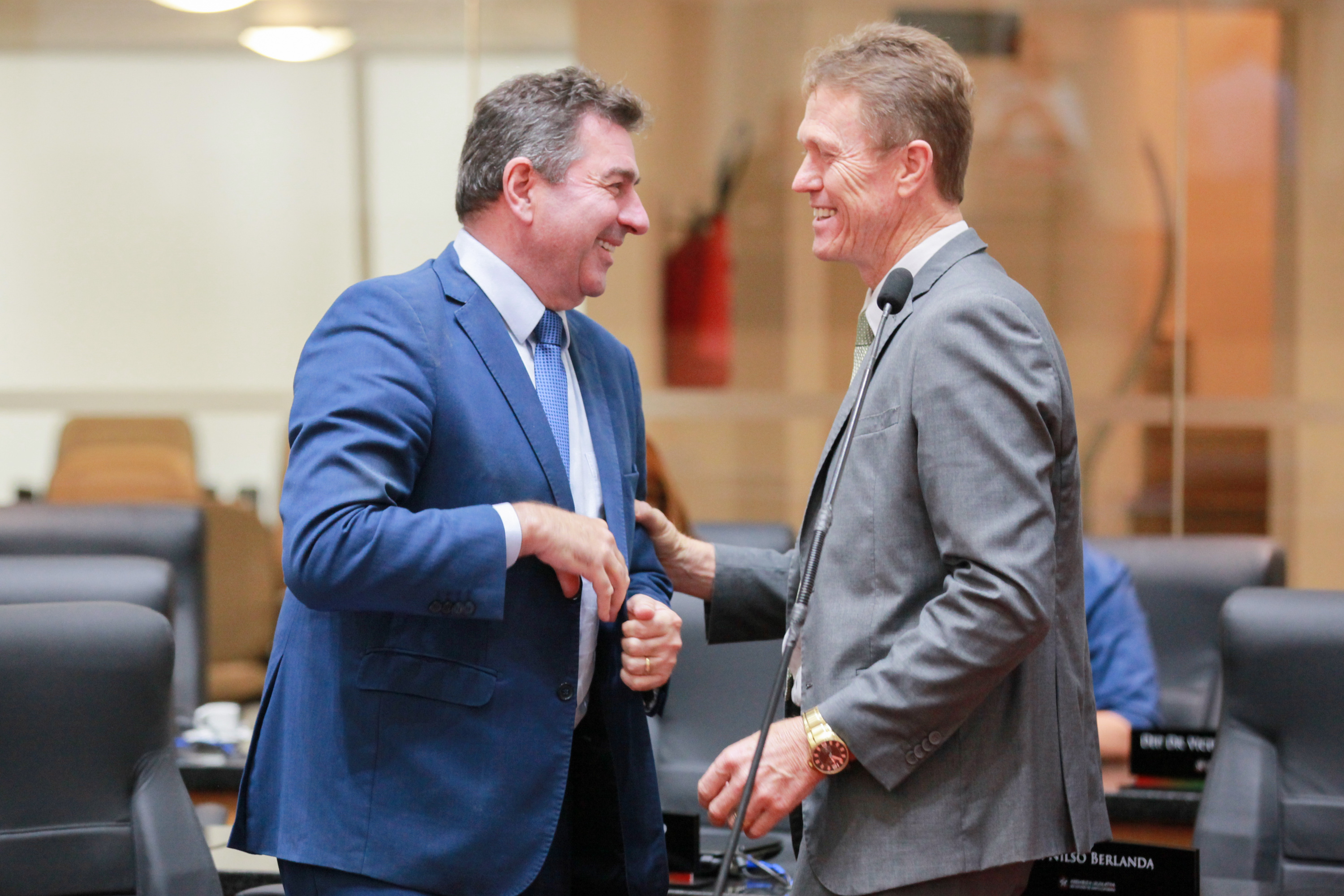 - Deputado Valdir Cobalchini (MDB) - Deputado Volnei Weber (MDB)