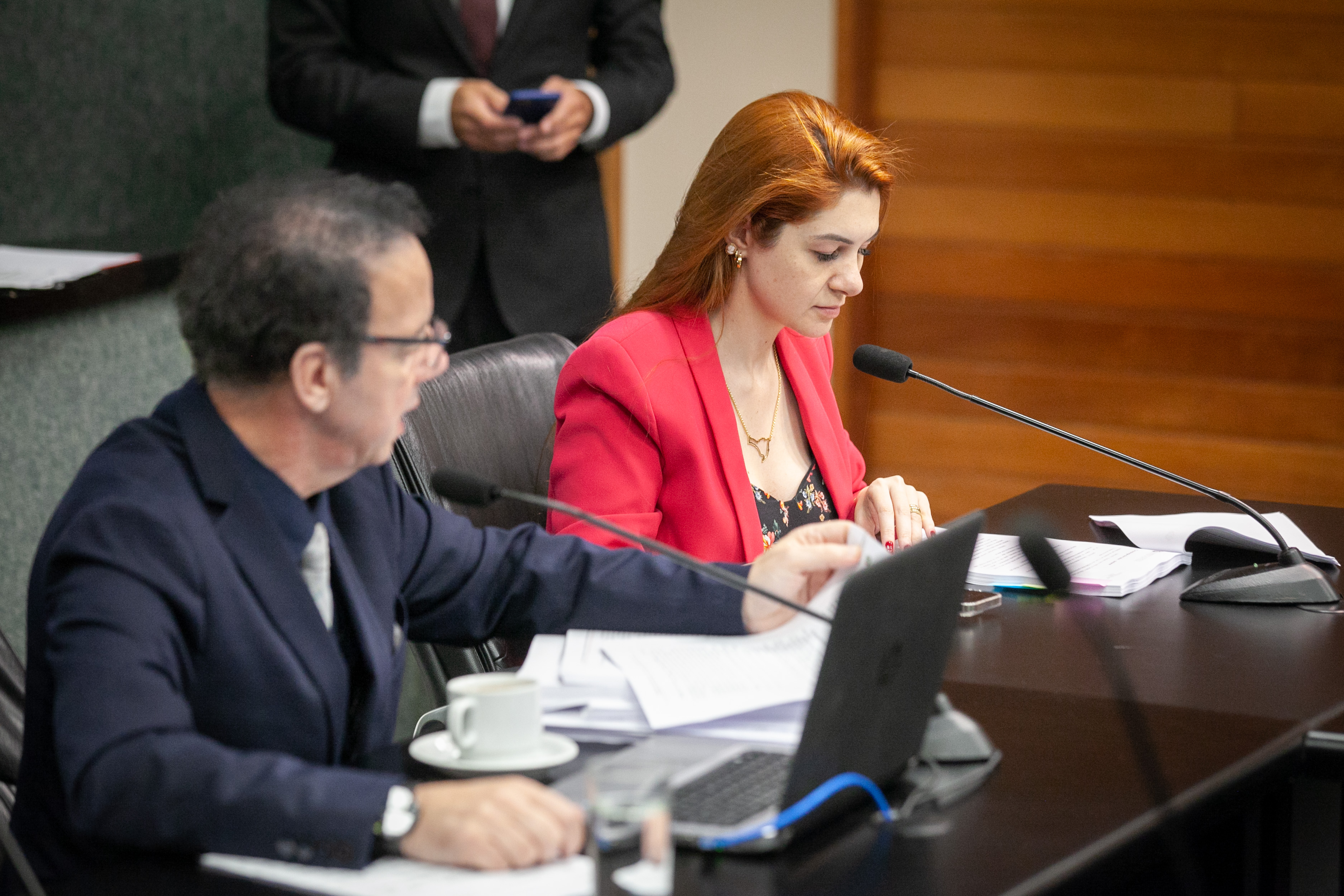 Deputado Ismael dos Santos (PSD) e Deputada Ana Campagnolo (PL)