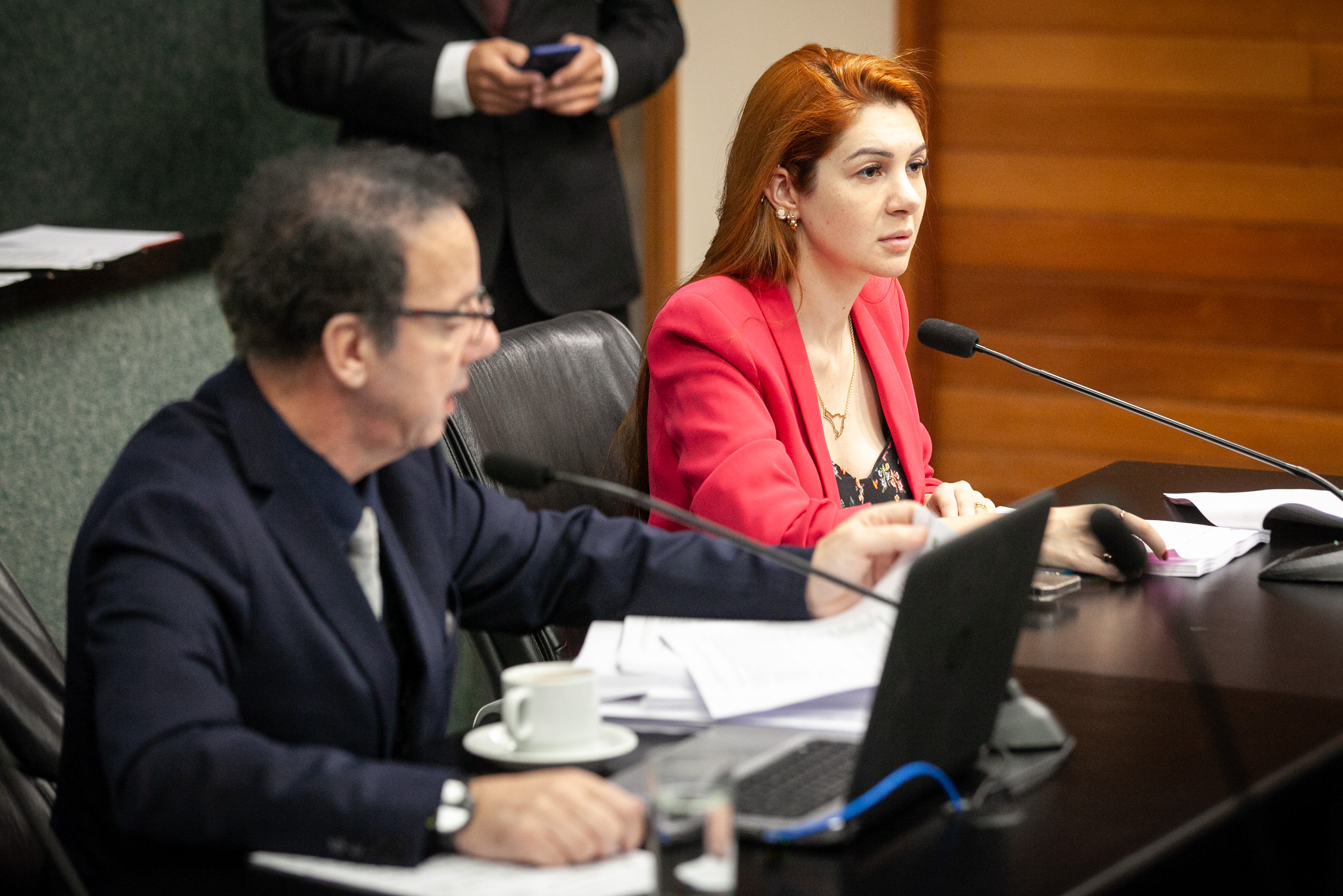 Deputado Ismael dos Santos (PSD) e Deputada Ana Campagnolo (PL)