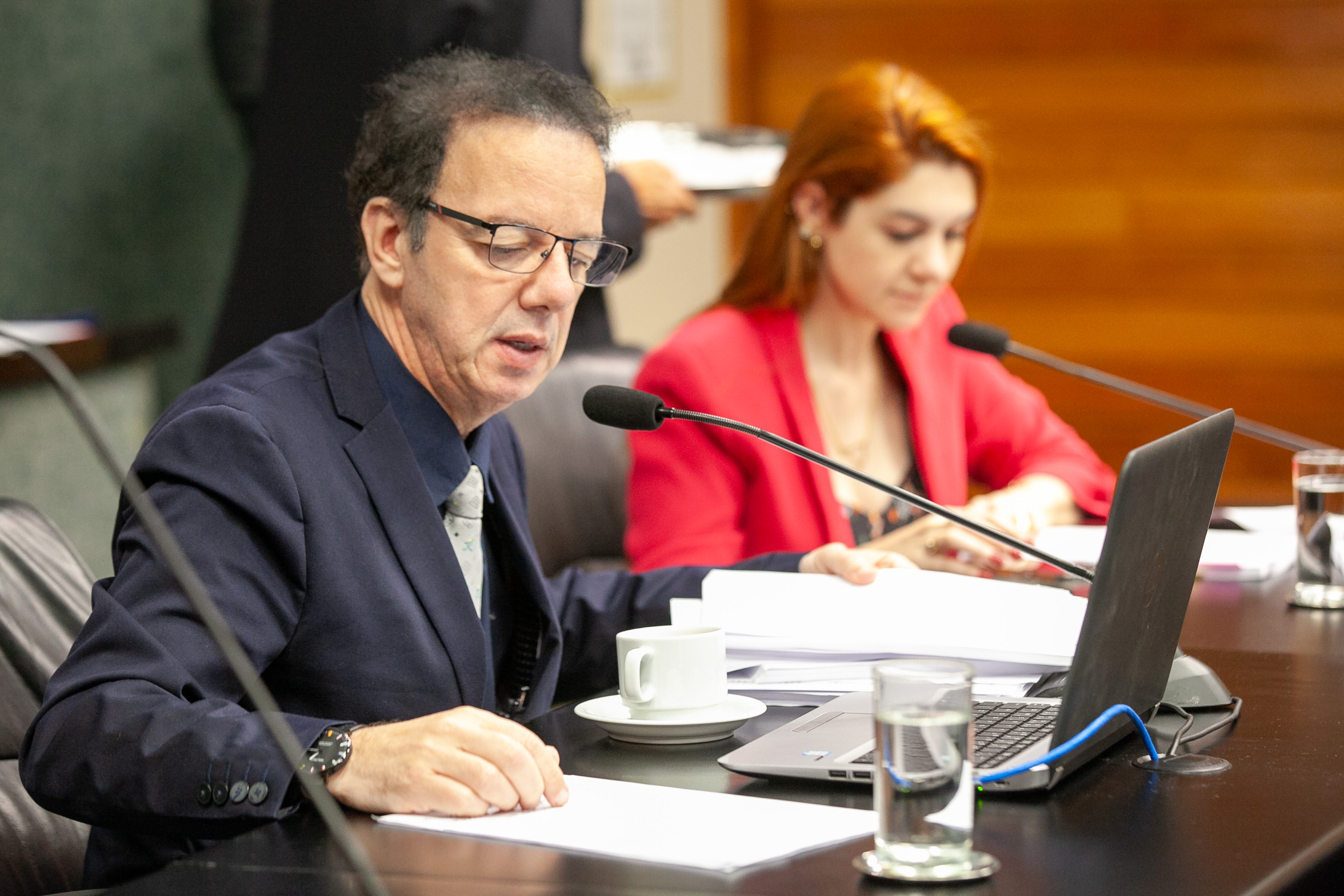 Deputado Ismael dos Santos (PSD) e Deputada Ana Campagnolo (PL)