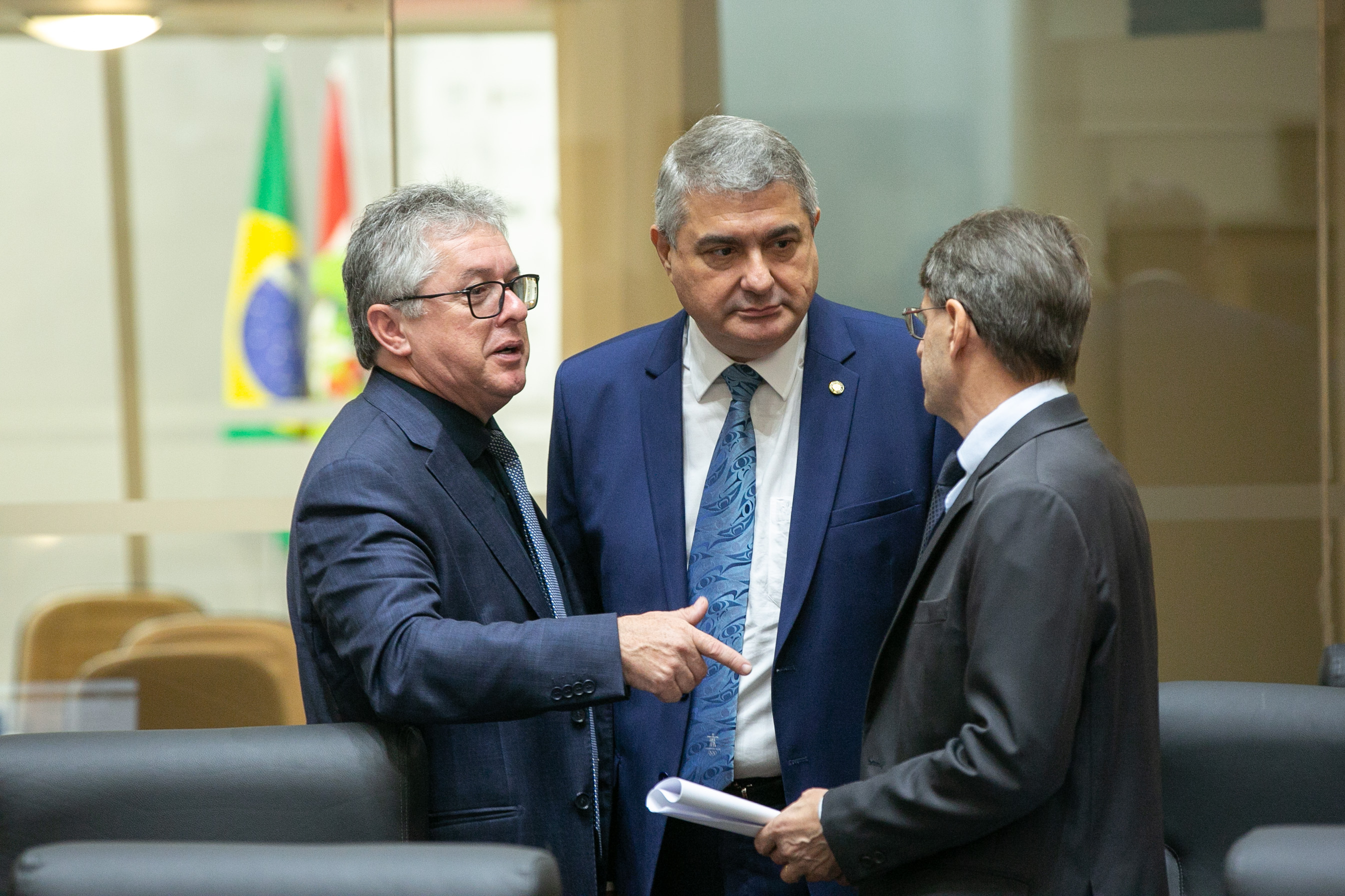 Deputado Tiago Zilli (MDB), Deputado Antídio Lunelli (MDB) e Deputado Neodi Saretta (PT)