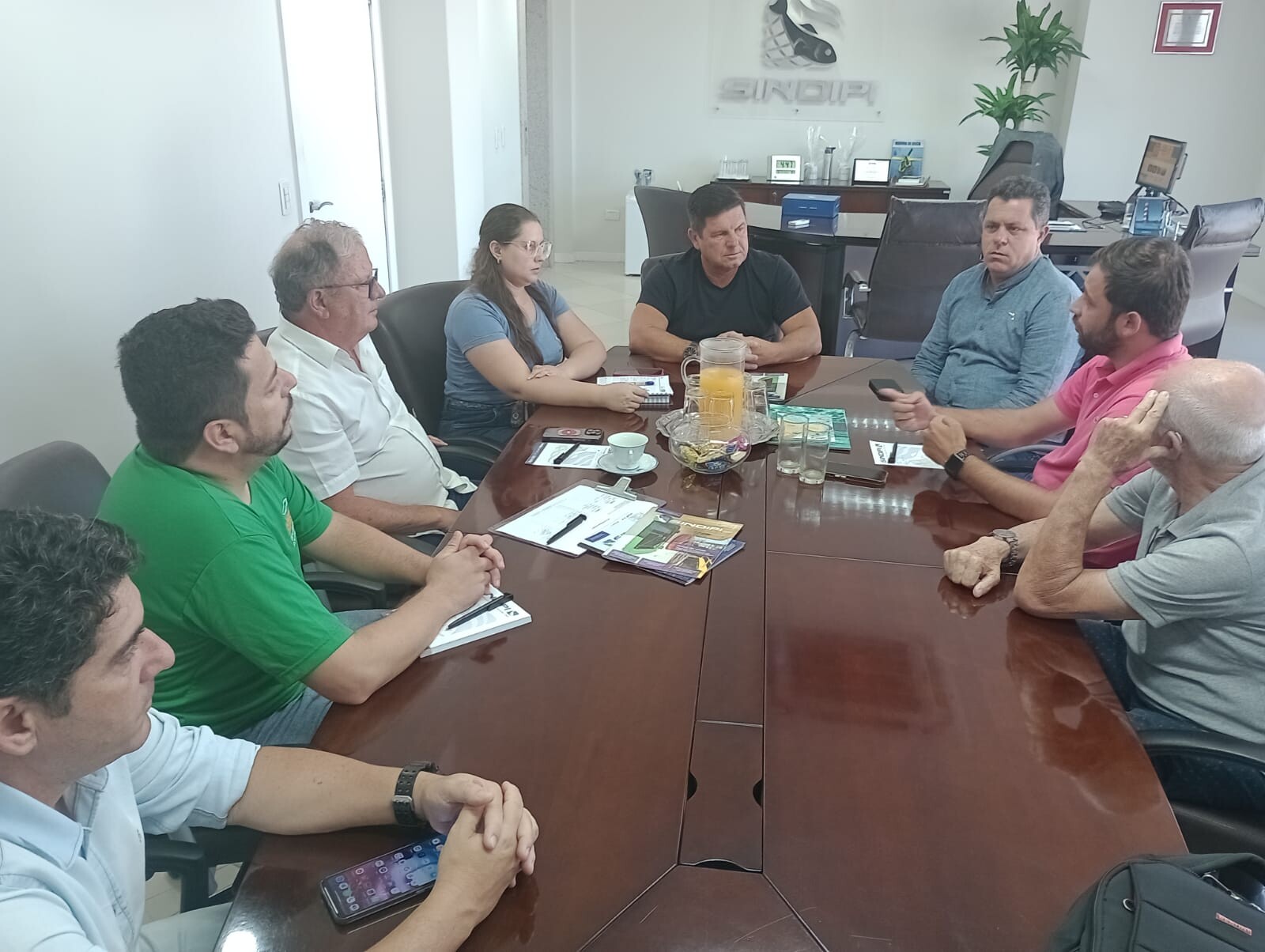 Deputado Naatz se reuniu com diretoria do Sindipi e Sitrapesca, em Itajaí FOTO: Divulgação