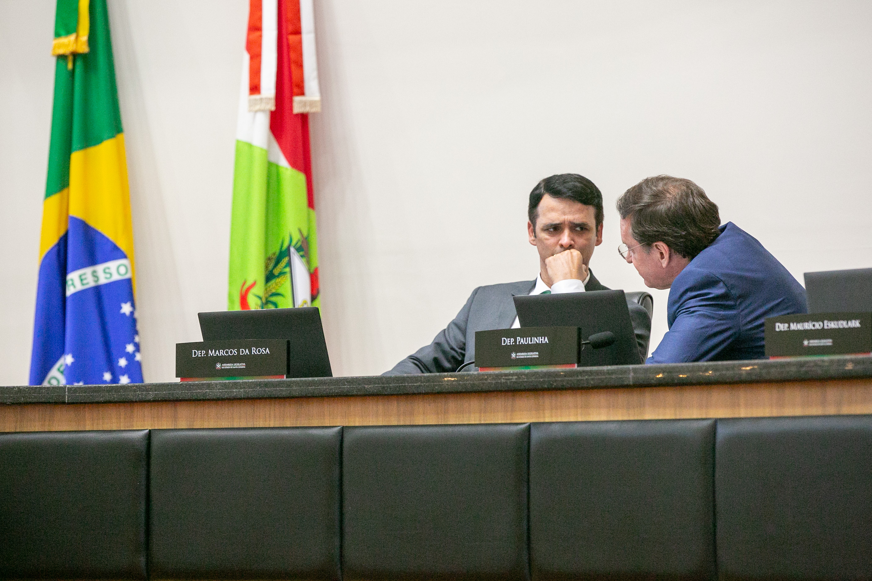 Deputado Marcos da Rosa (União) e Deputado Jair Miotto (União)