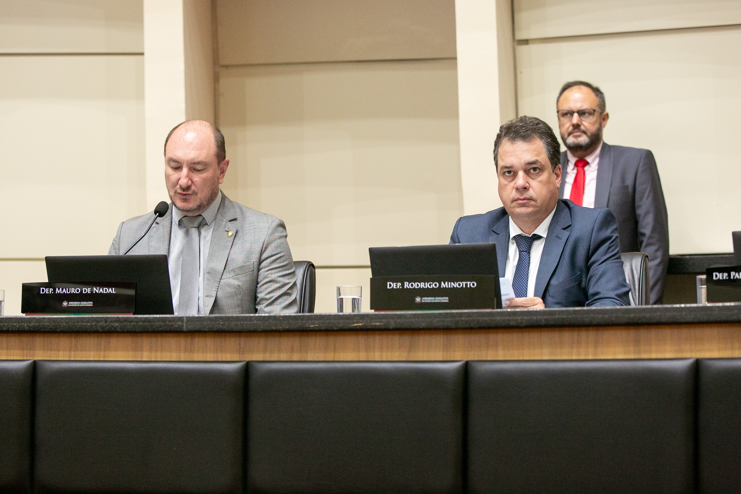 Deputado Mauro de Nadal (MDB) e Deputado Rodrigo Minotto (PDT)