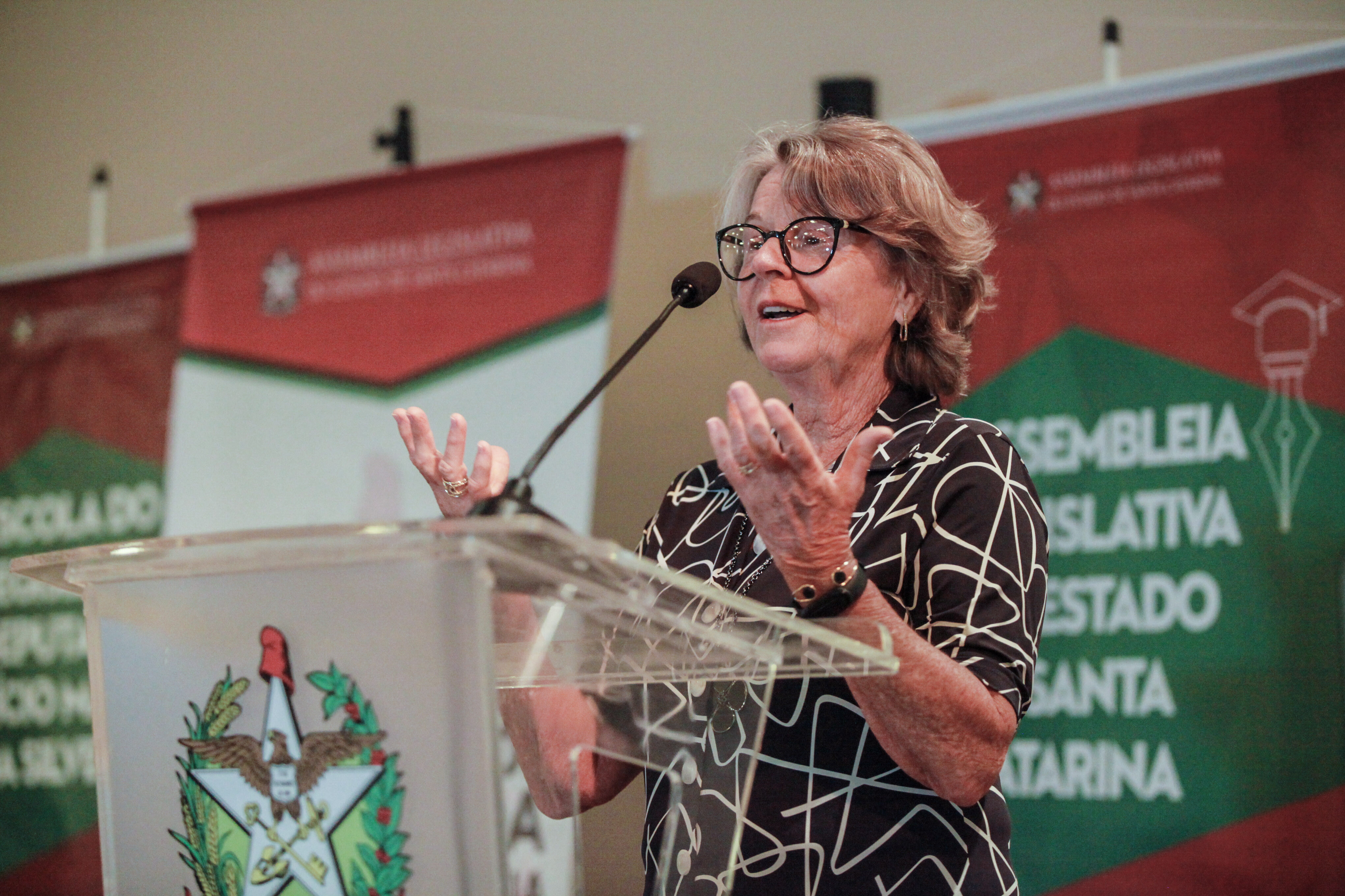 Alice Kuerten, secretária de Estado da Ação Social, Mulher e Família